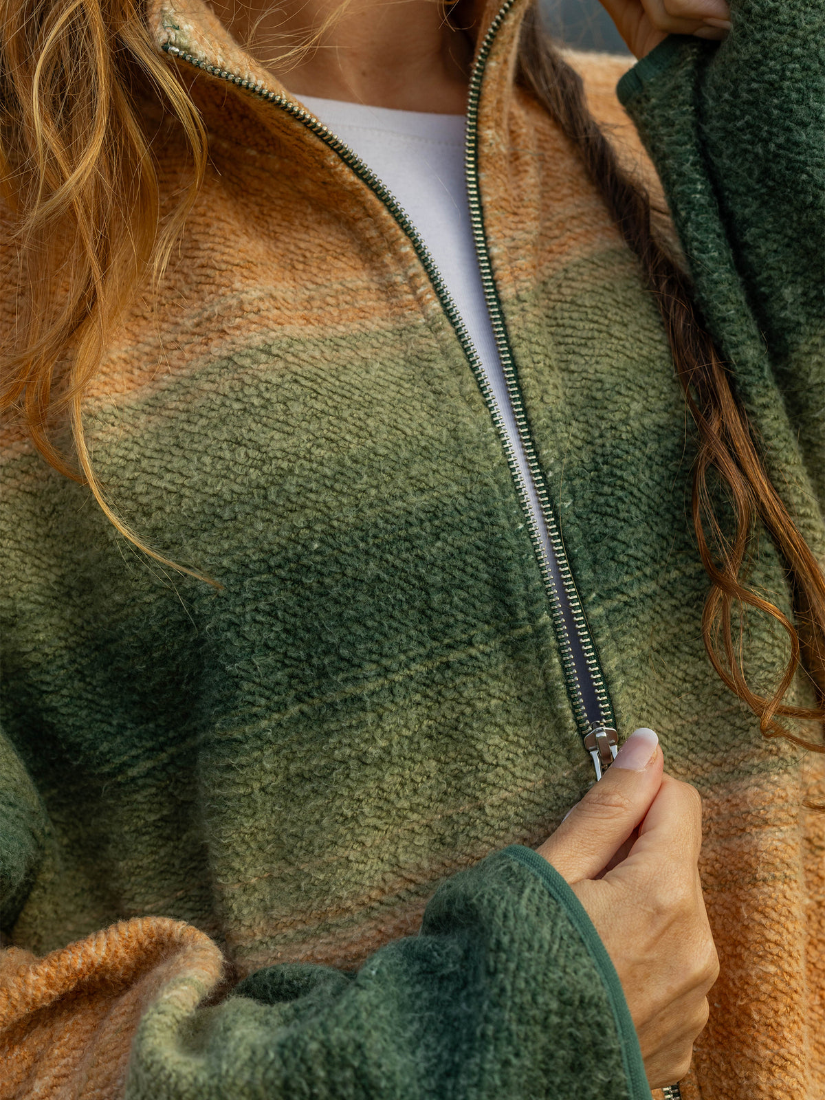 Autumn Ombre Sherpa Jacket