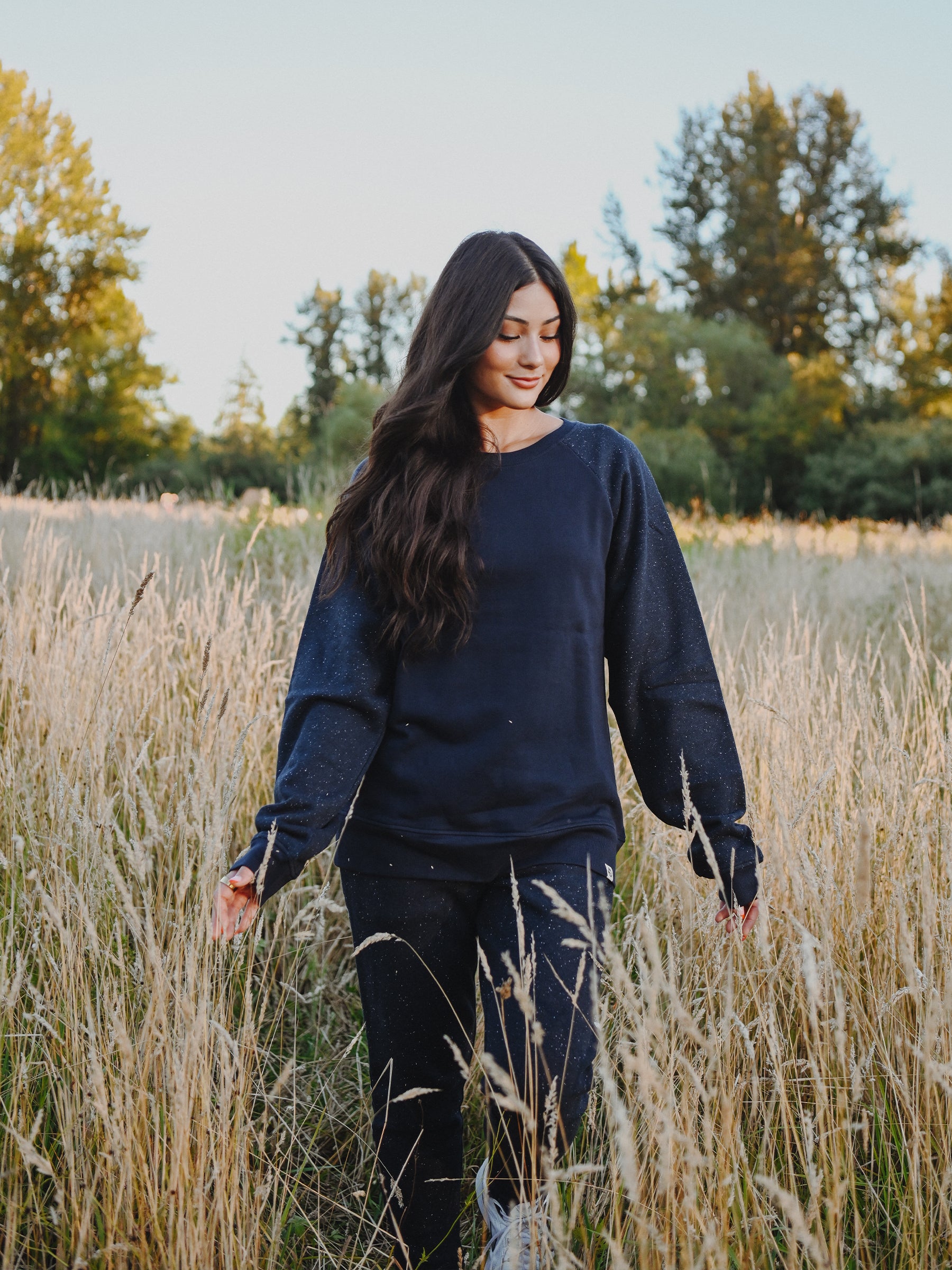 Moonshine Pullover - Organic Cotton Fleece Sweatshirt | Happy Earth