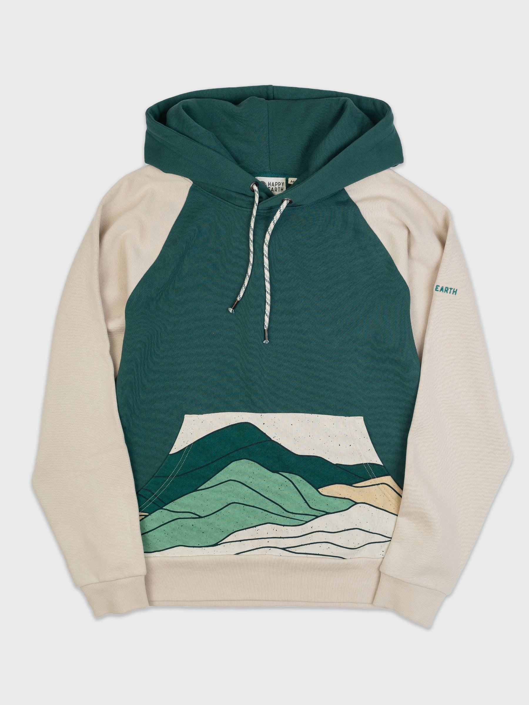 Fleece Hoodie Mountain Design Sweatshirt Fleece Hoodie Mountain