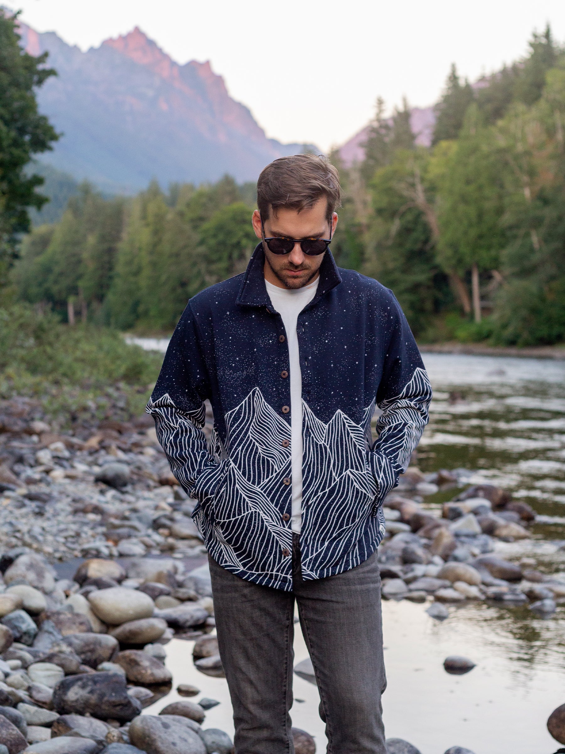 Alpine Etching Blanket Shirt