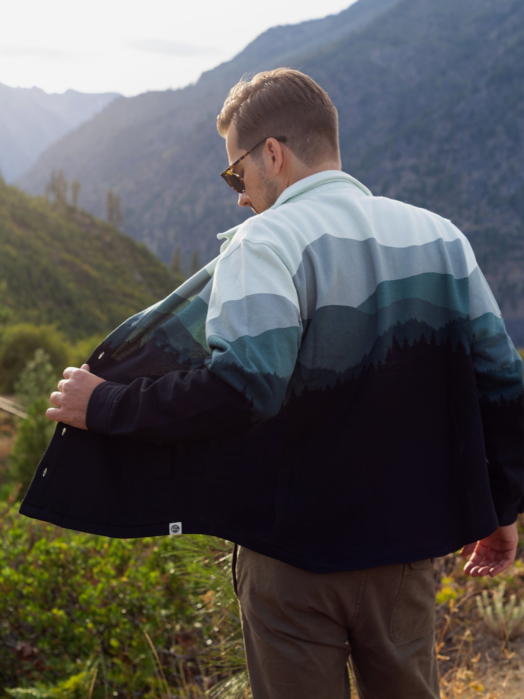 Smoky Mountains Blanket Shirt, a Organic Jacket by Happy Earth Apparel