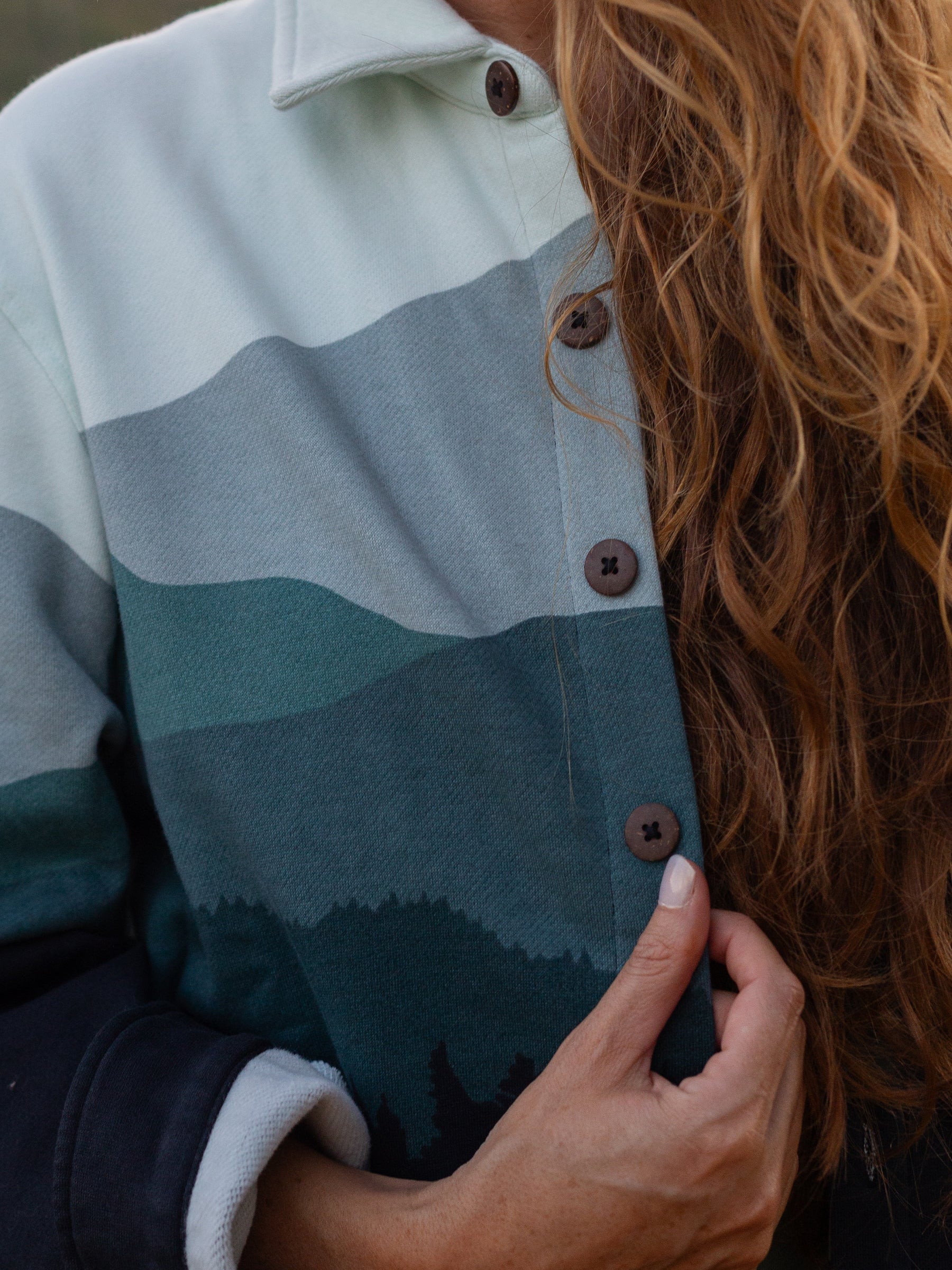 Smoky Mountains Blanket Shirt, a Organic Jacket by Happy Earth Apparel