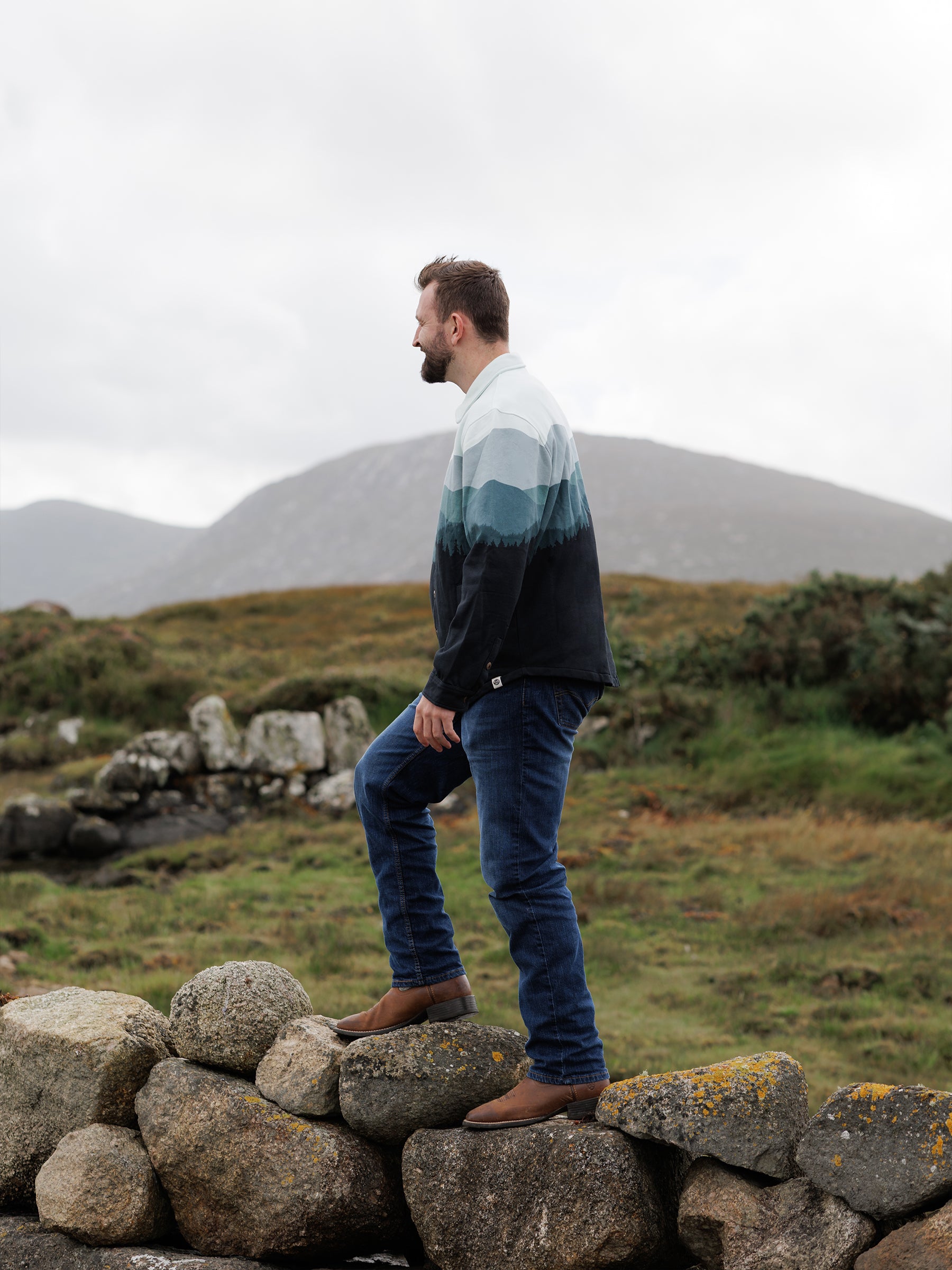 Smoky Mountains Blanket Shirt, a Organic Jacket by Happy Earth Apparel