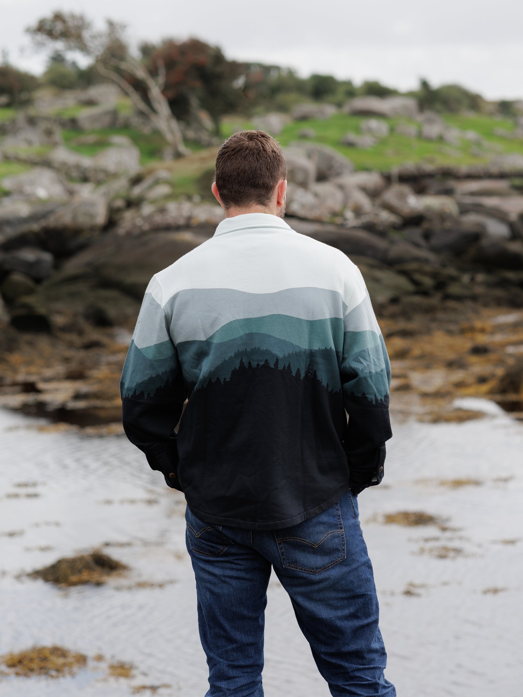 Smoky Mountains Blanket Shirt, a Organic Jacket by Happy Earth Apparel