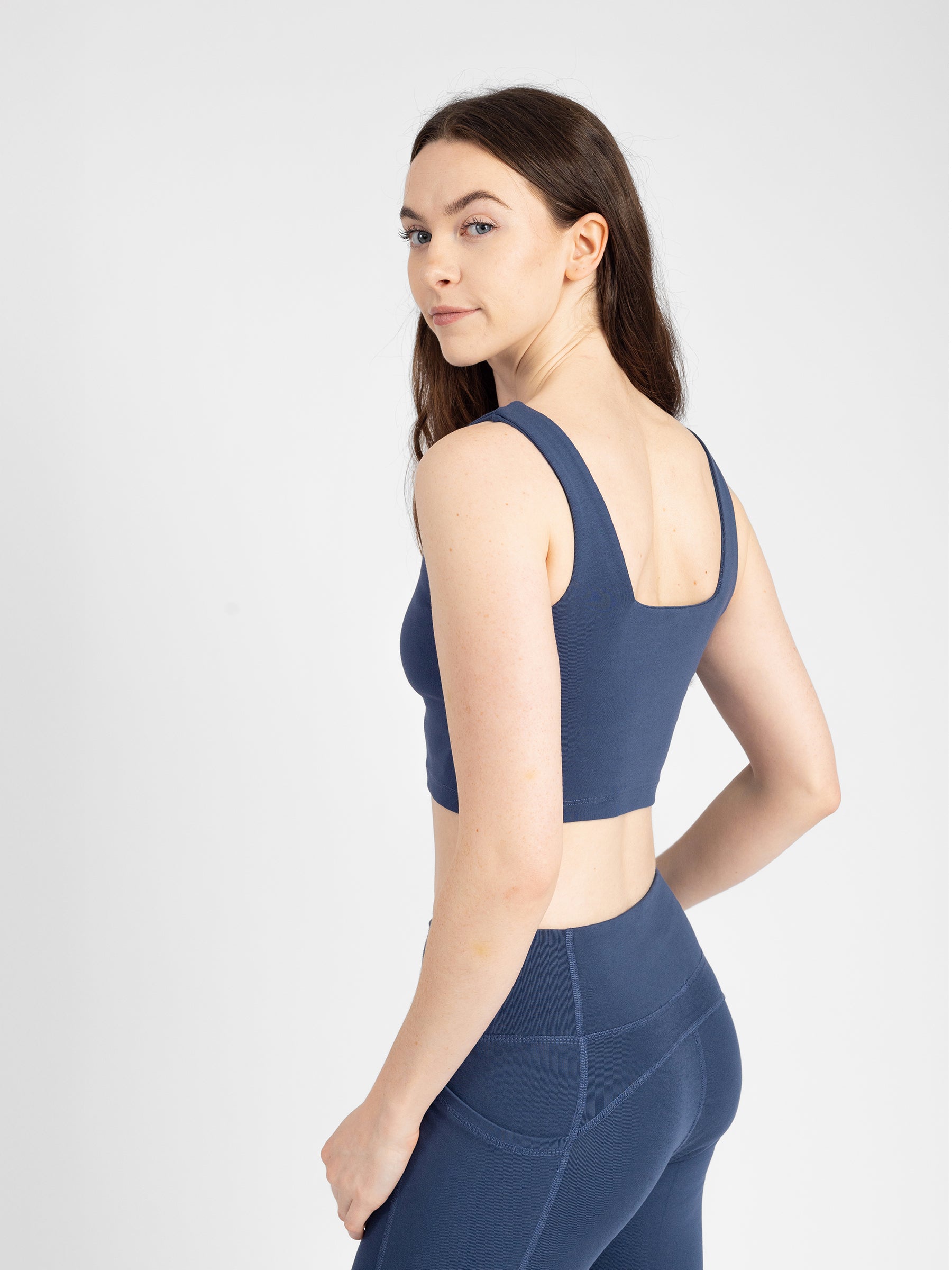 PlantTec™ Organic Built-in Bra Tank | Blueberry