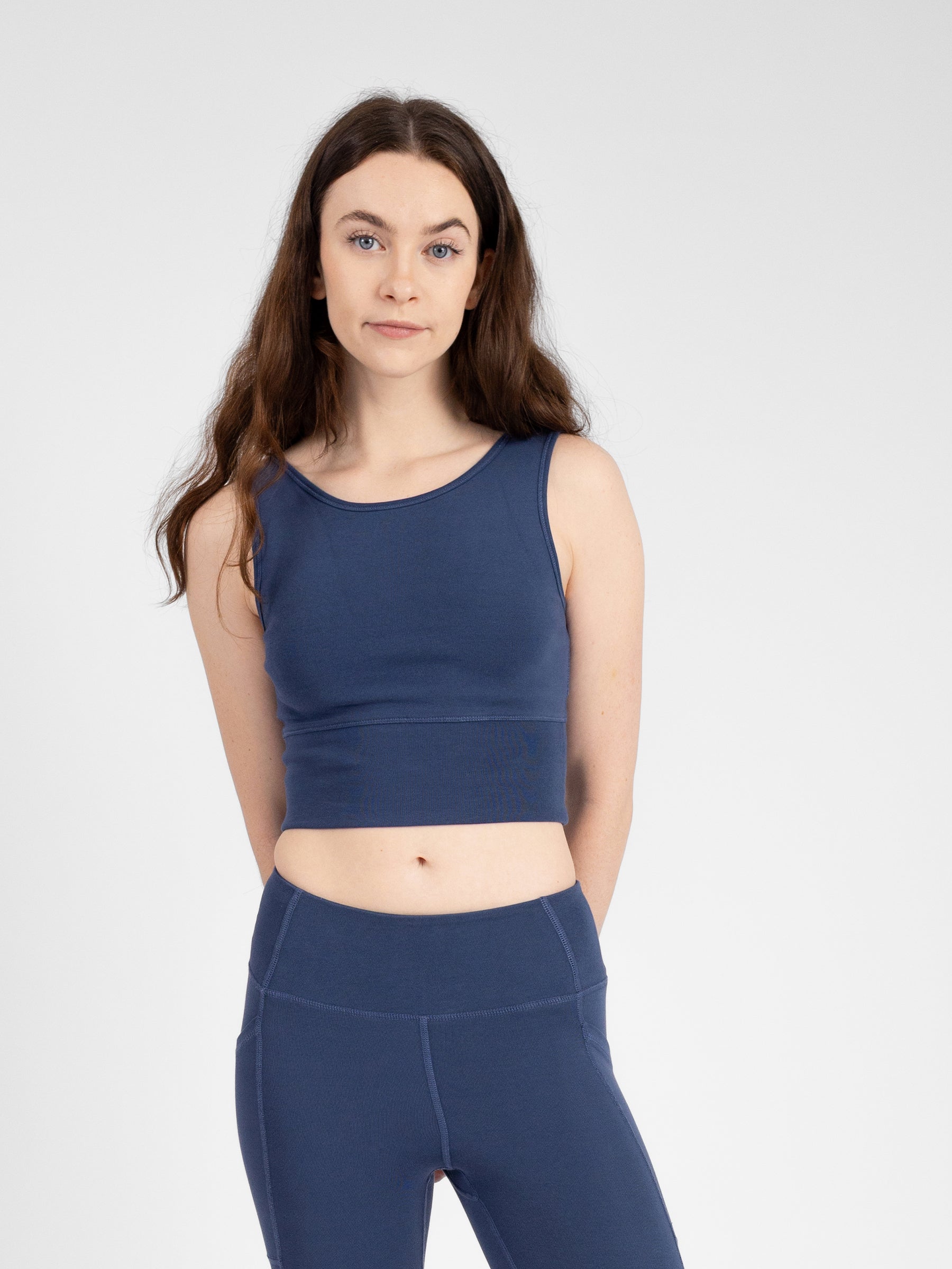 PlantTec™ Organic Reversible Crop Tank | Blueberry