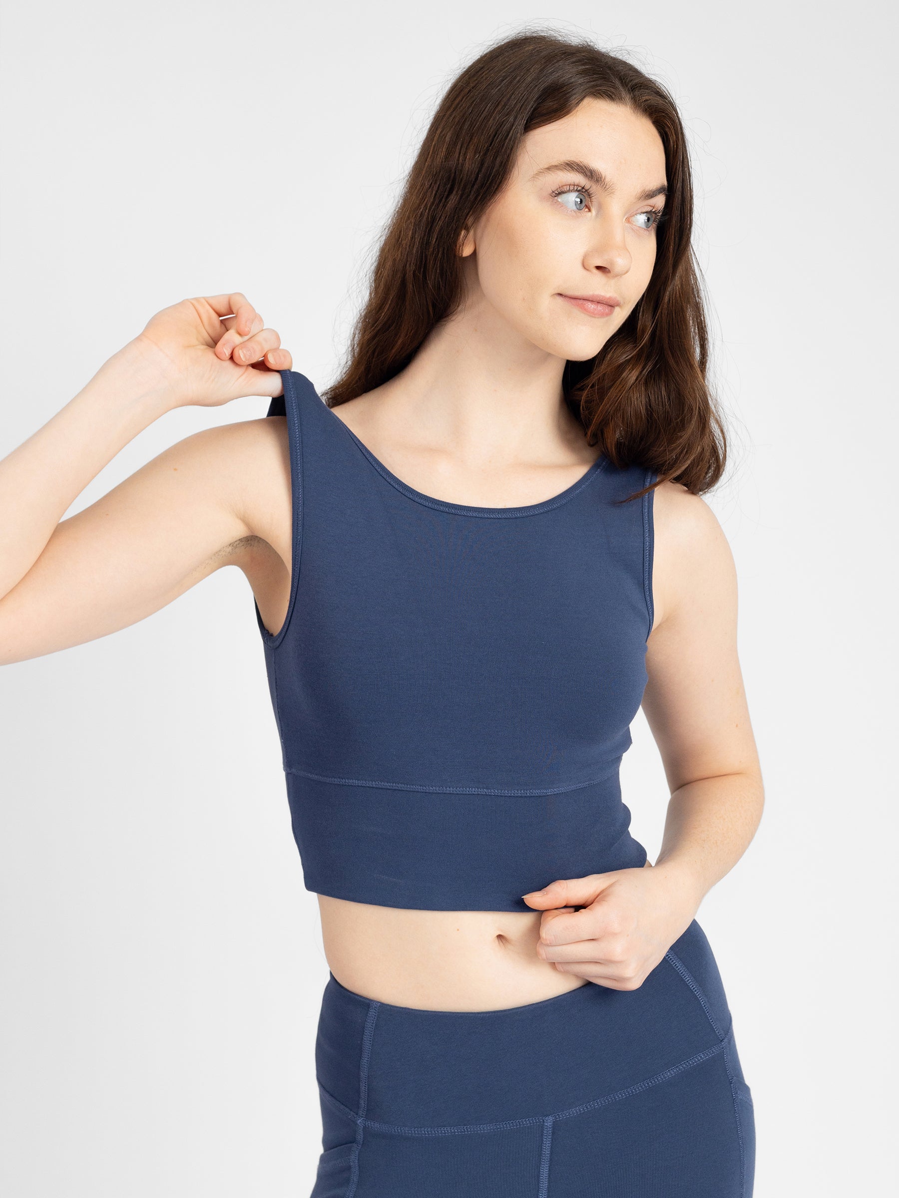 PlantTec™ Organic Reversible Crop Tank | Blueberry