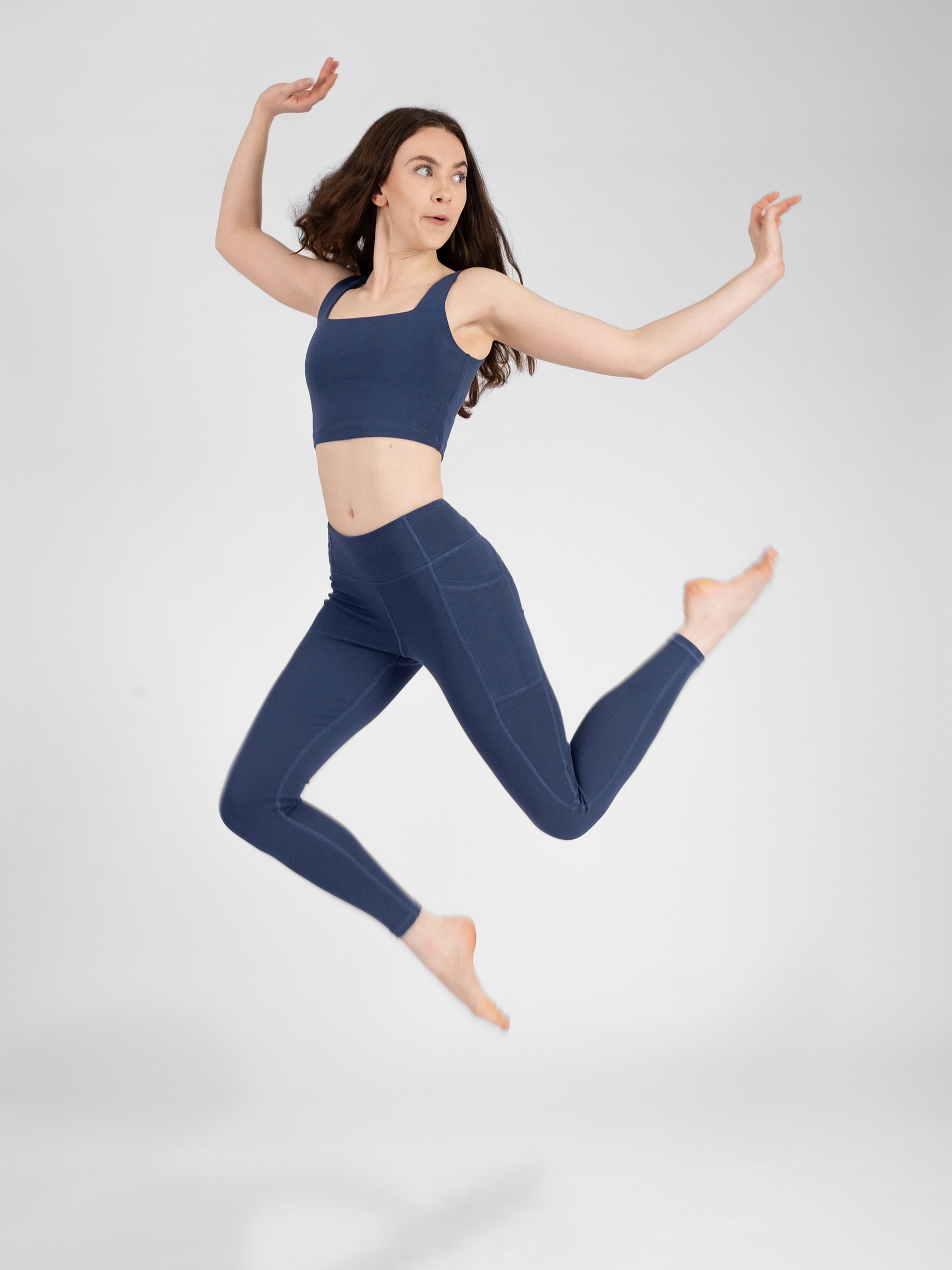 PlantTec™ Organic Built-in Bra Tank | Blueberry