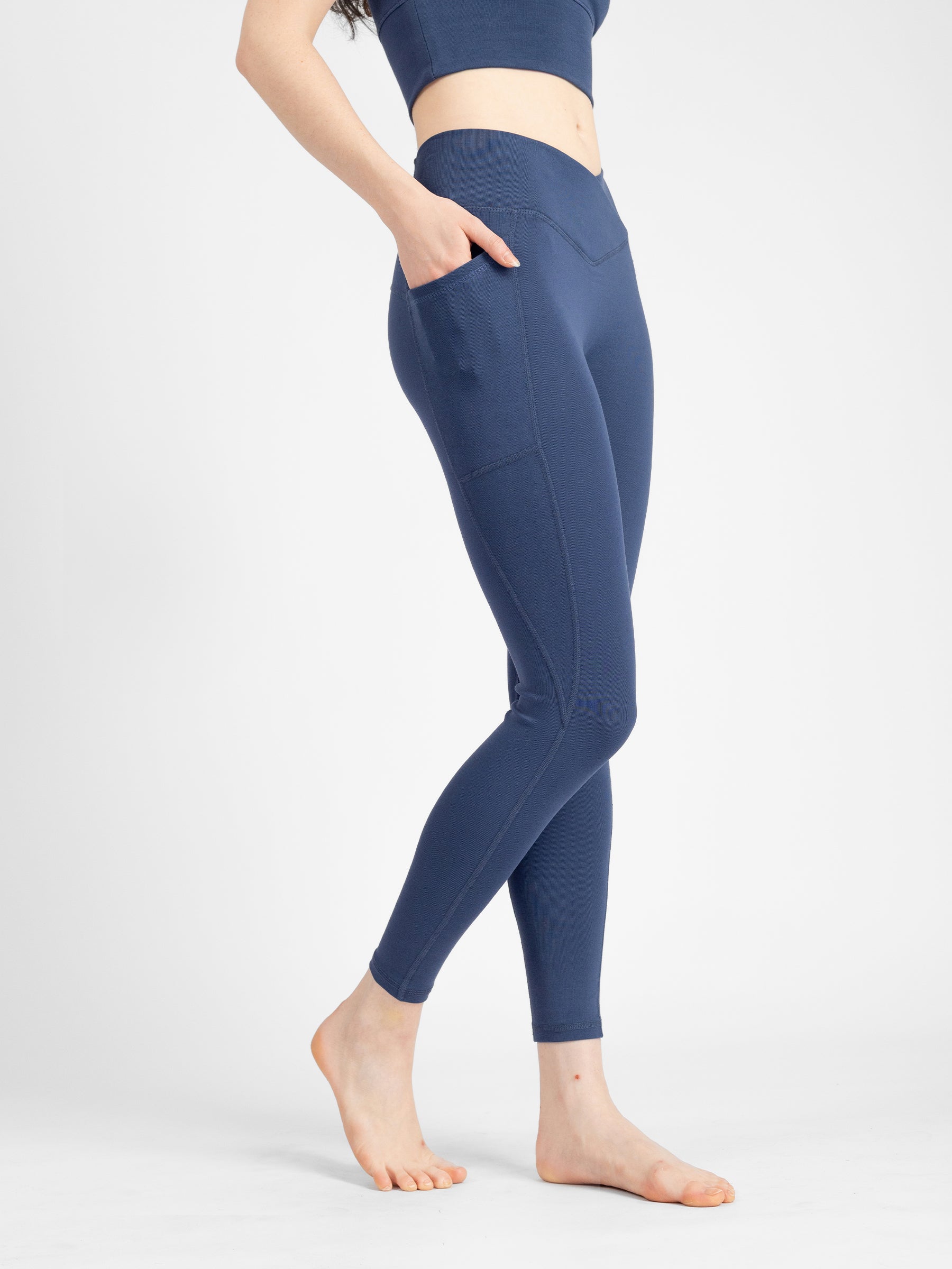 PlantTec™ Organic Seamless Leggings | Blueberry