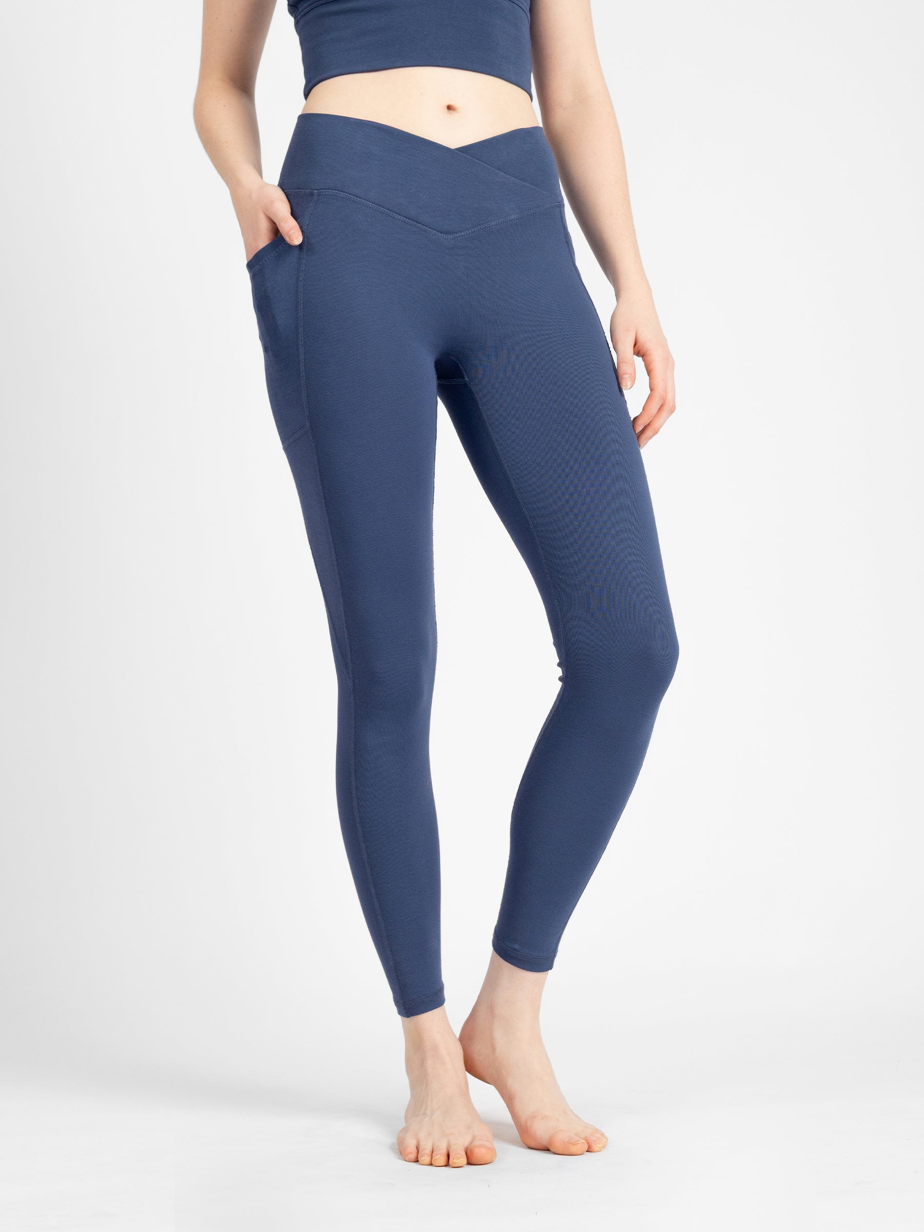 PlantTec™ Organic Seamless Leggings | Blueberry
