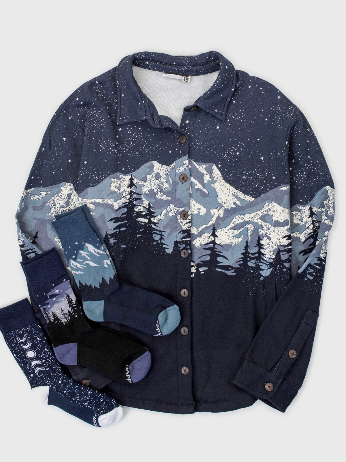 Cascadian Night Blanket Shirt Bundle