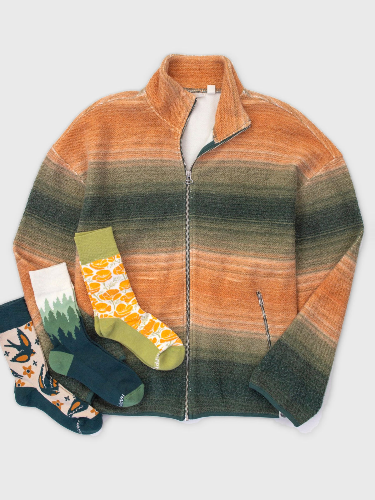 Autumn Ombré Sherpa Jacket Bundle