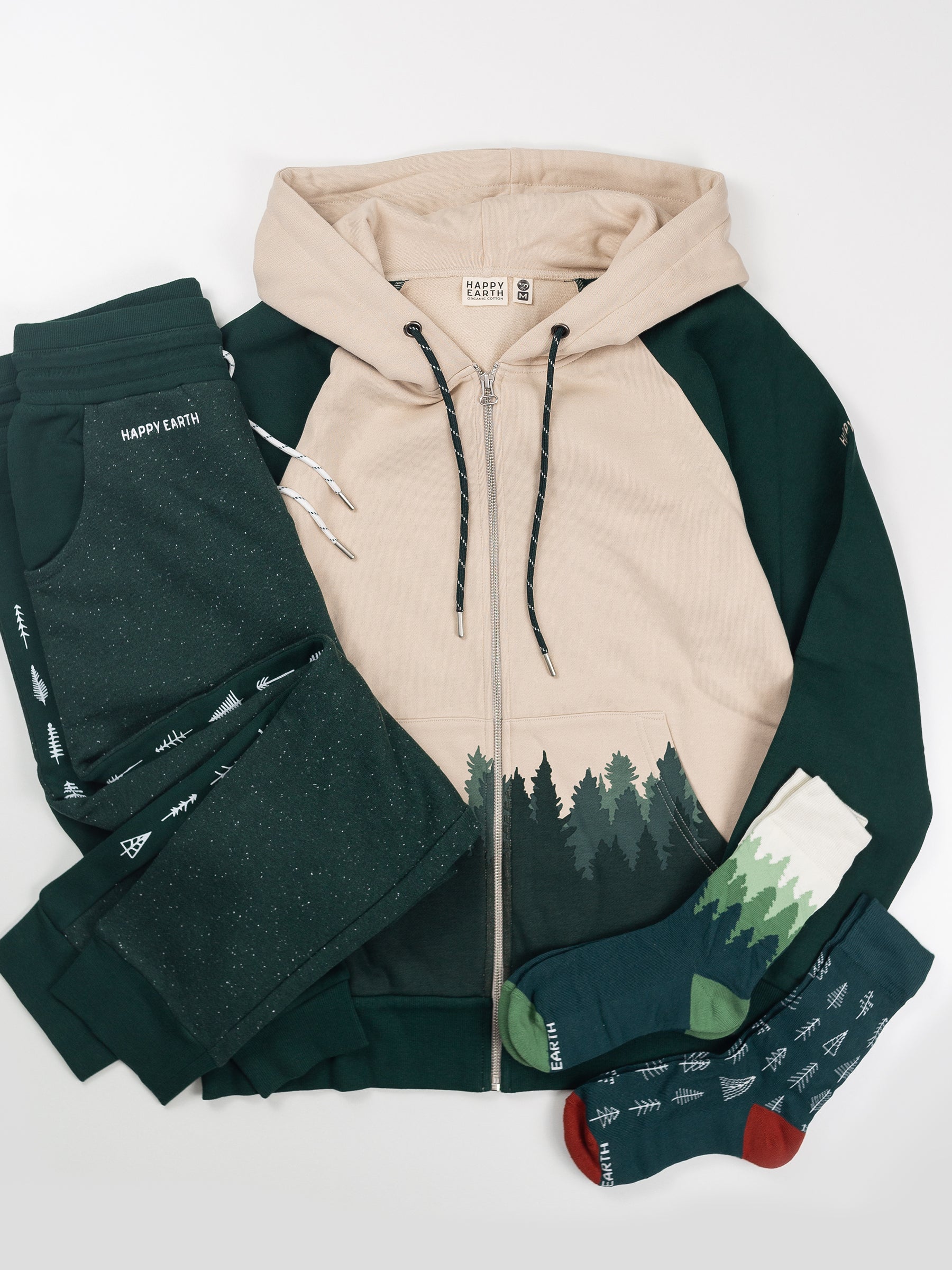 Fading Forest Zip Hoodie Bundle, a Gift Bundle by Happy Earth Apparel