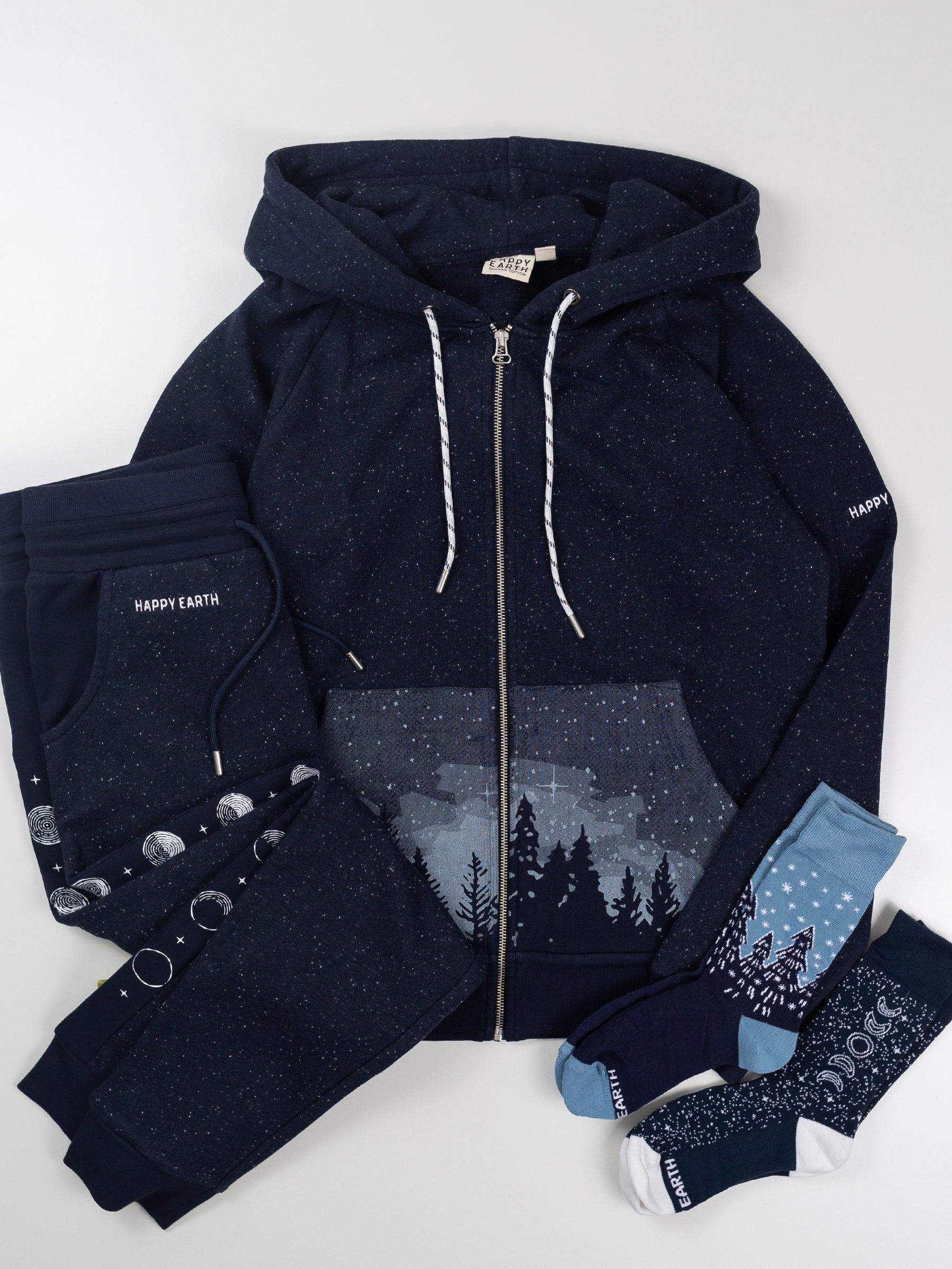 Starlit Night Zip Hoodie Bundle, a Gift Bundle by Happy Earth Apparel