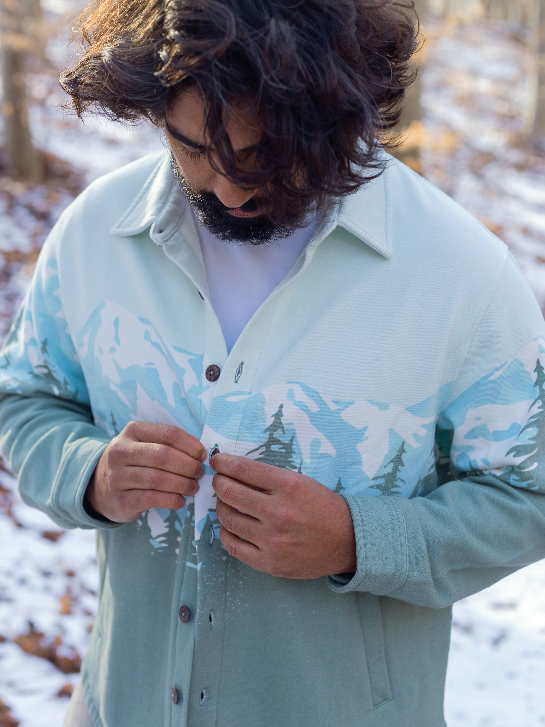 Cascadia Fleece Overshirt-Organic Jacket-Happy Earth
