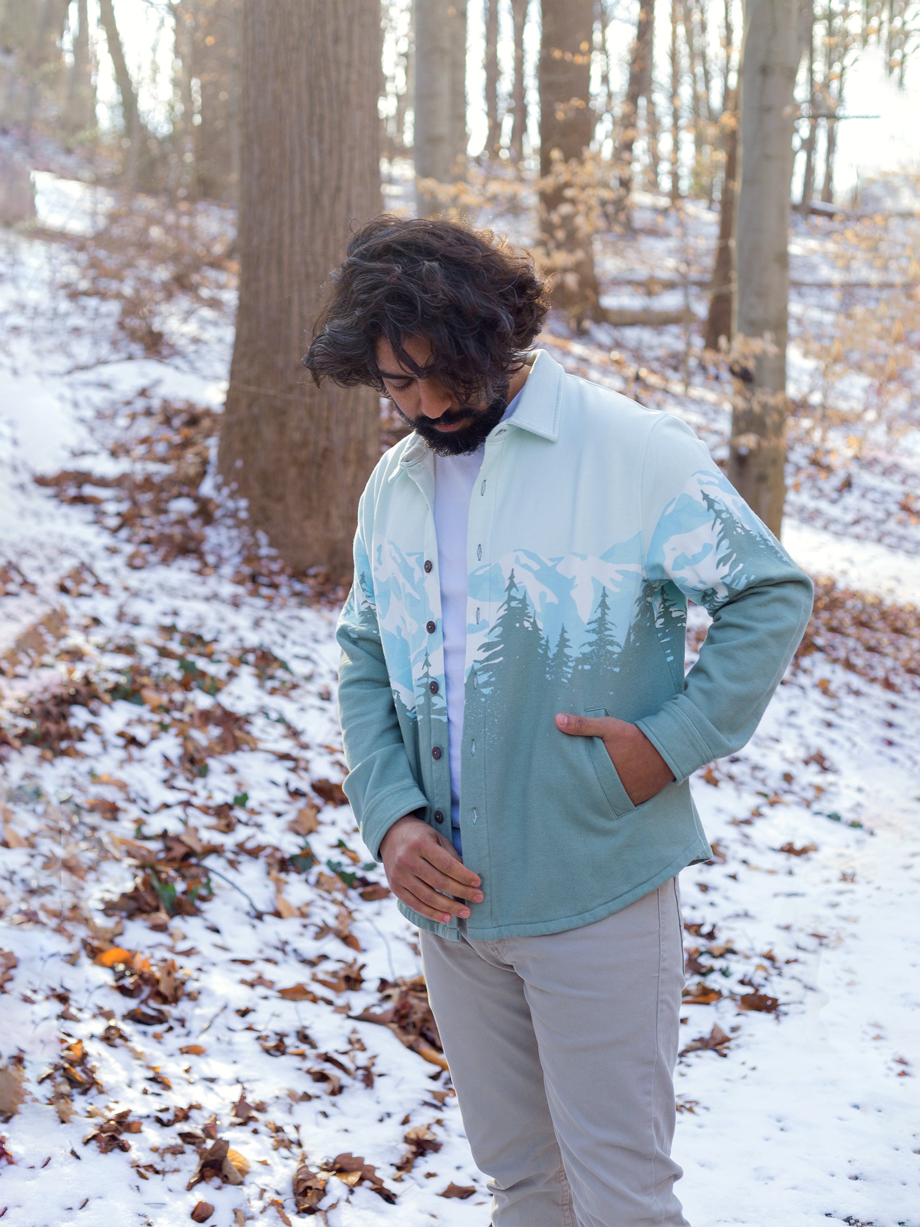 Cascadia Fleece Overshirt-Organic Jacket-Happy Earth