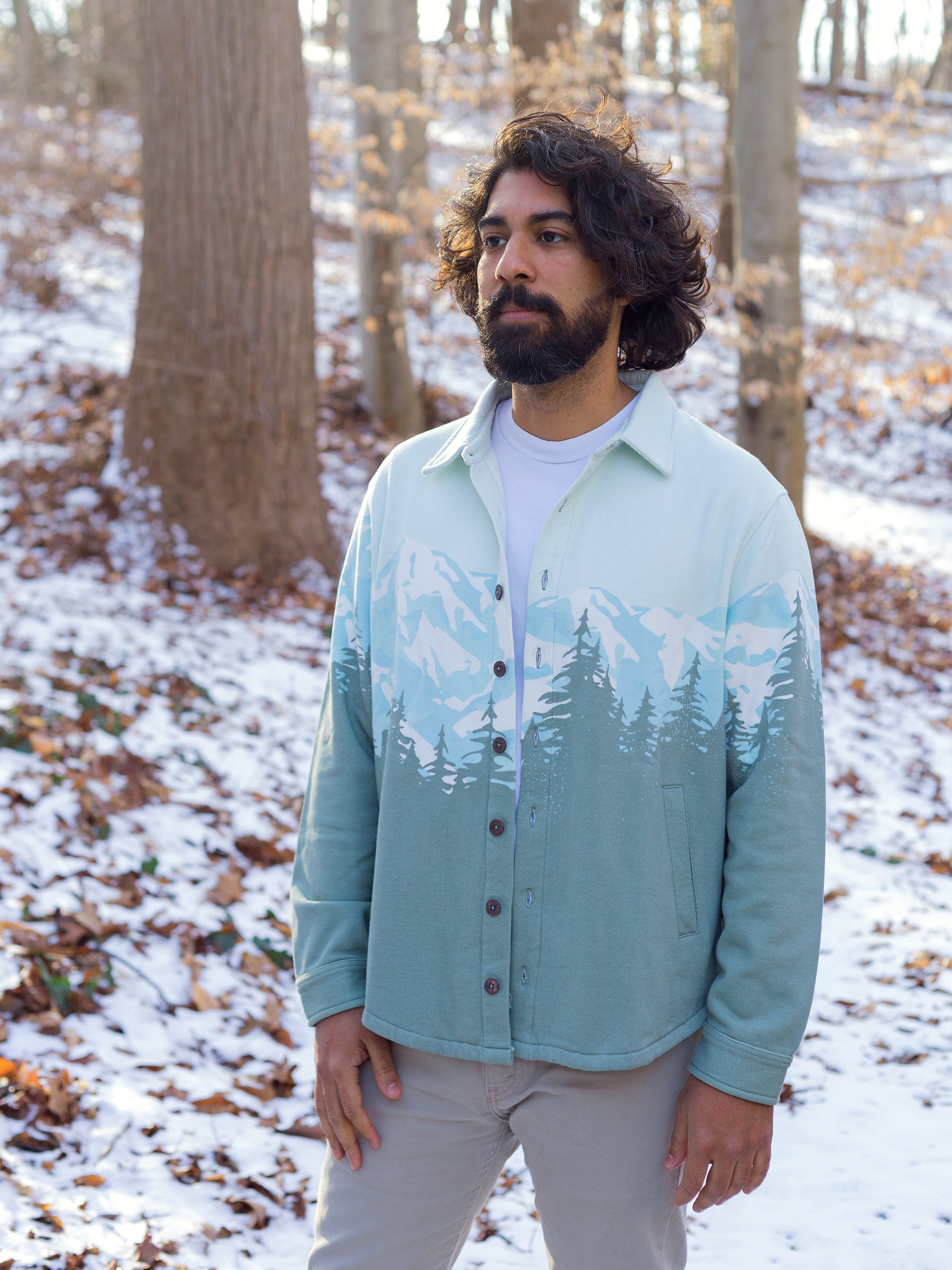 Cascadia Fleece Overshirt-Organic Jacket-Happy Earth