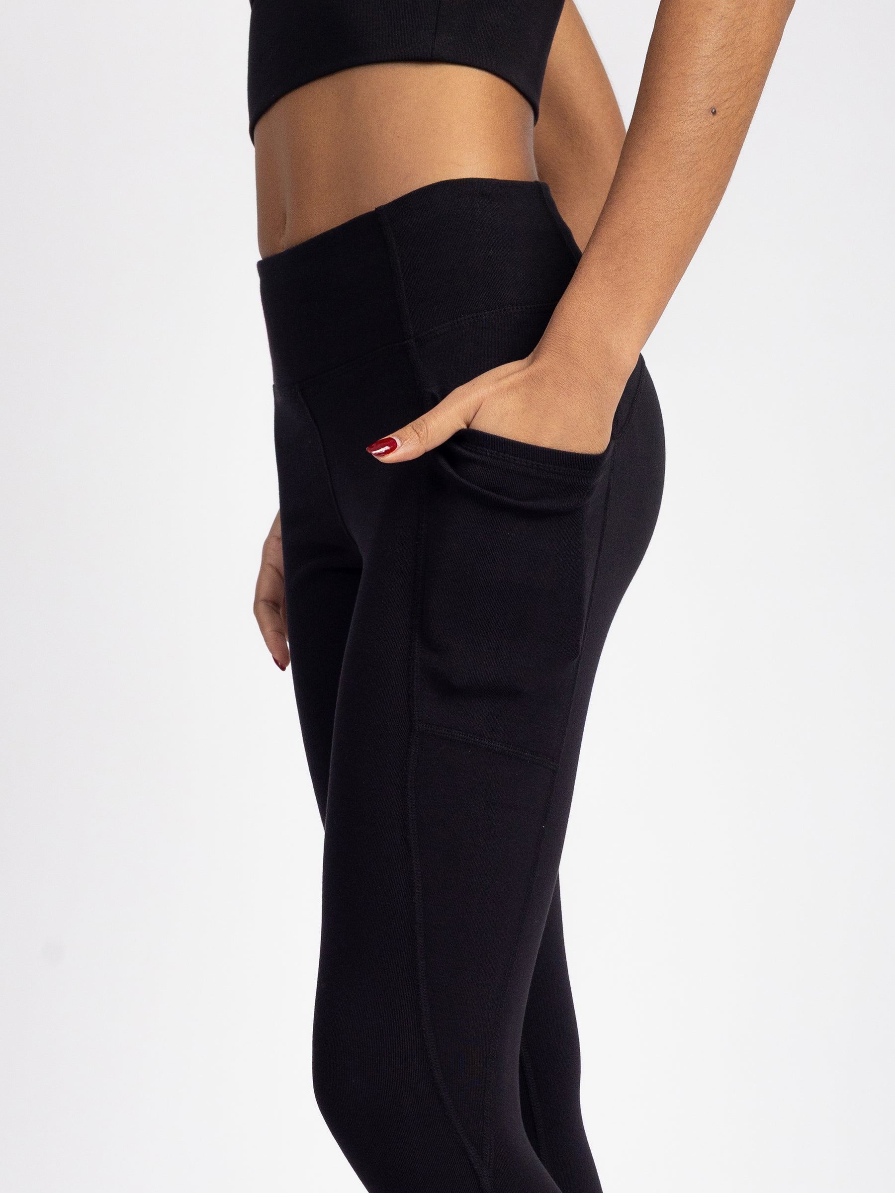 PlantTec™ Organic Crop/Petite Leggings | Eclipse