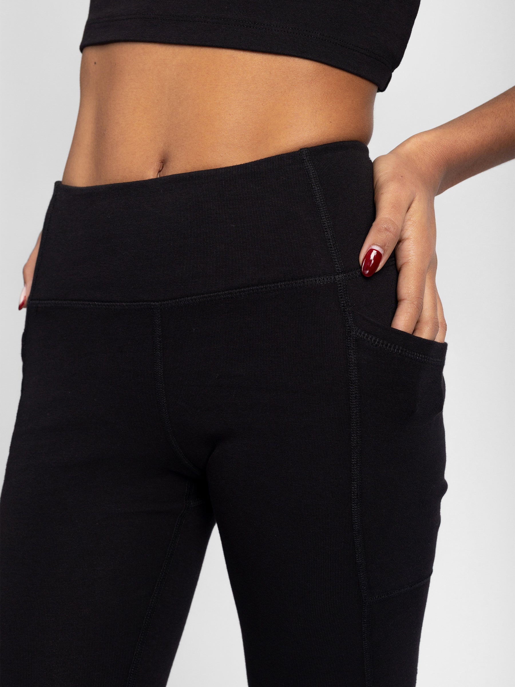 PlantTec Plant-Based Organic Cotton Performance Leggings | Eclipse