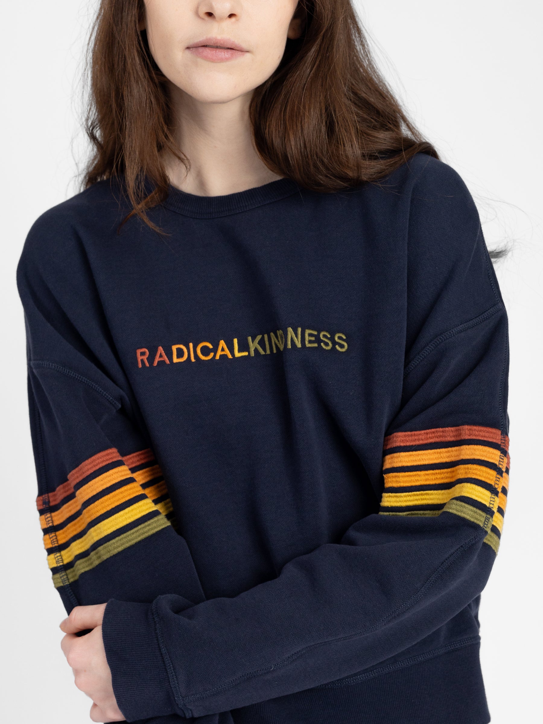 RADICAL KINDNESS Embroidered Organic Pullover
