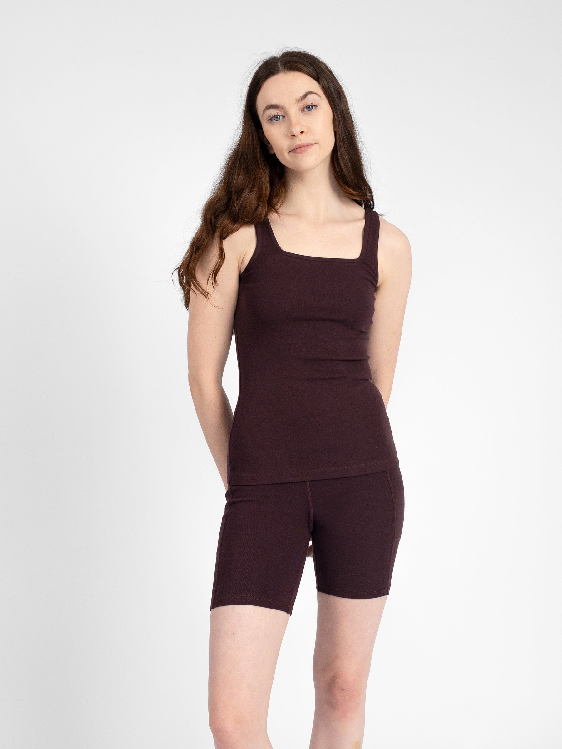 PlantTec™ Organic Reversible Contour Tank | Espresso