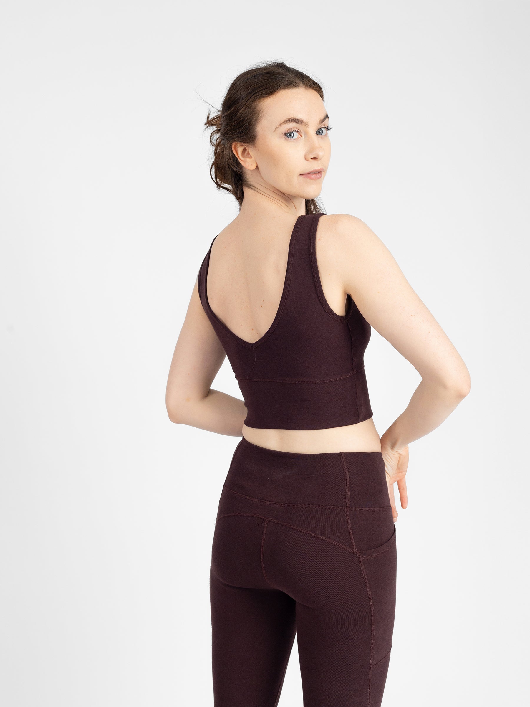 PlantTec™ Organic Reversible Crop Tank | Espresso
