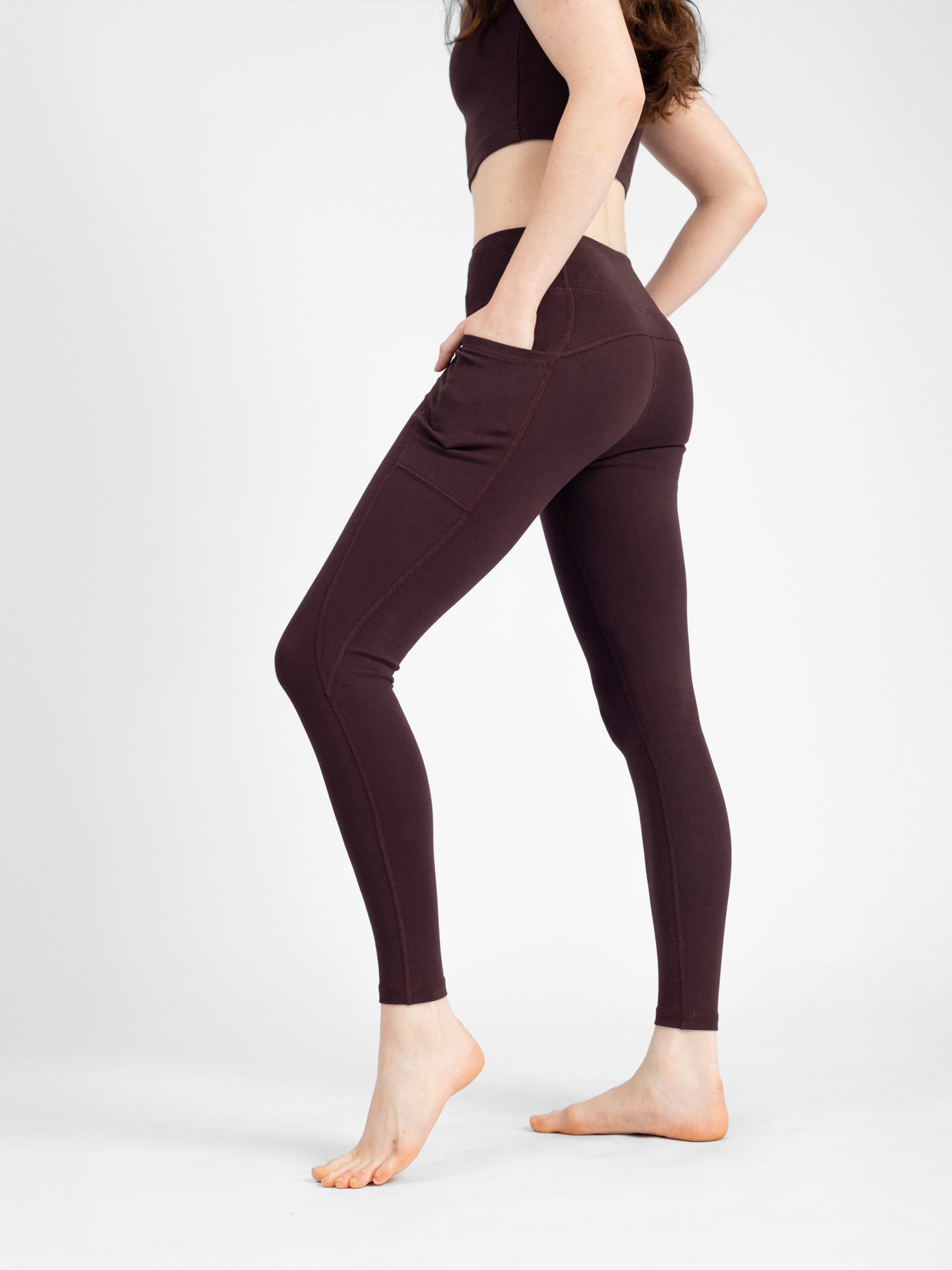 PlantTec™ Organic Leggings | Espresso
