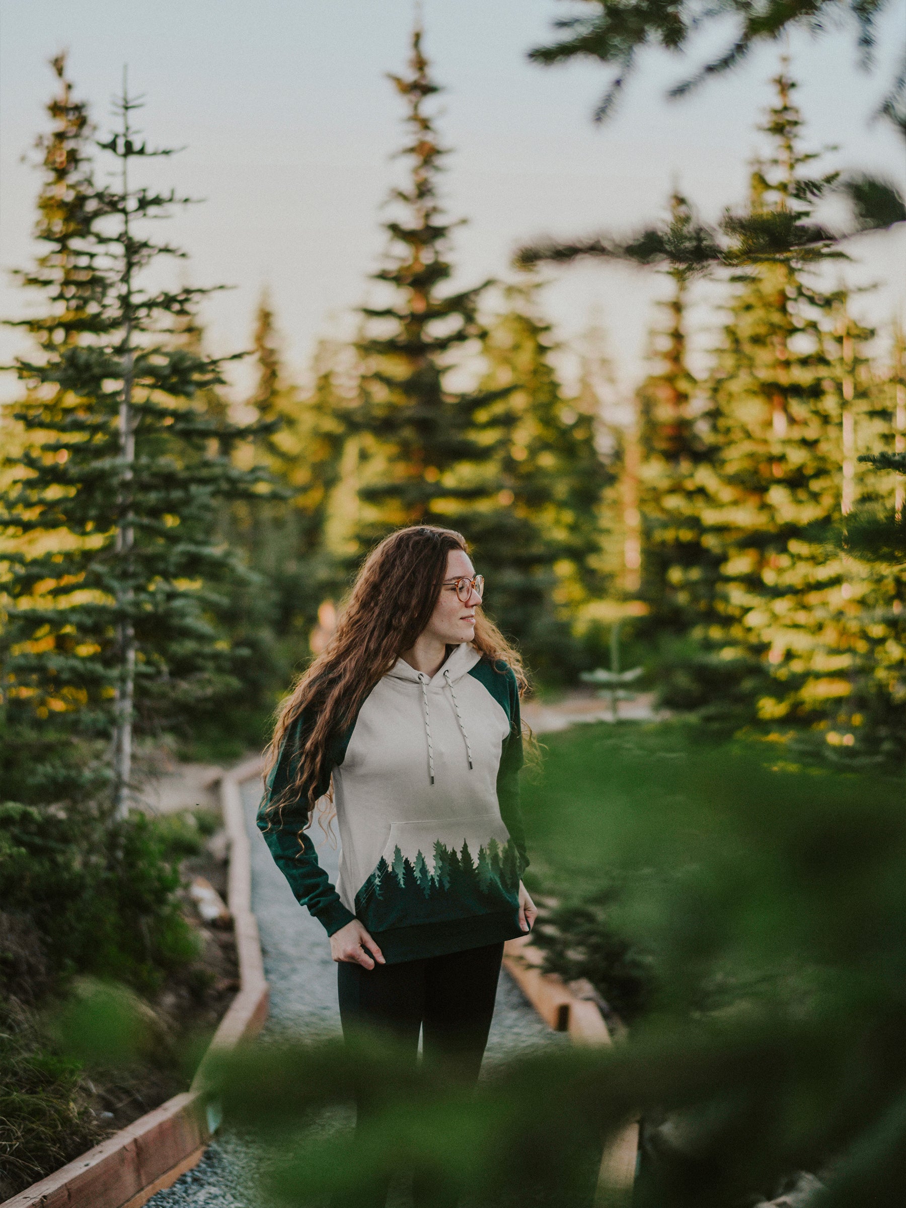 Fading Forest Hoodie-Organic Hoodie-Happy Earth