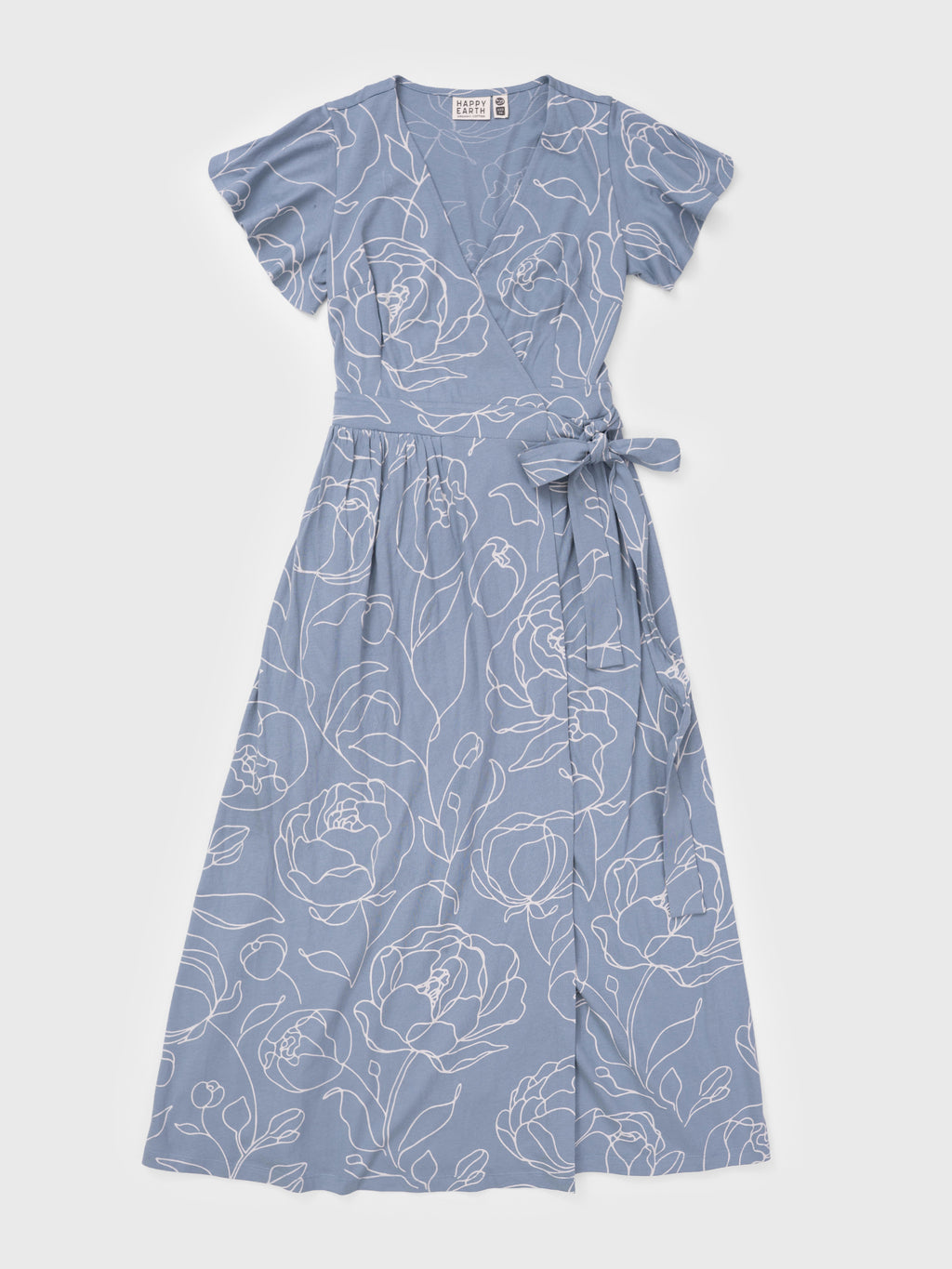 Women's Organic Cotton Wrap Dress