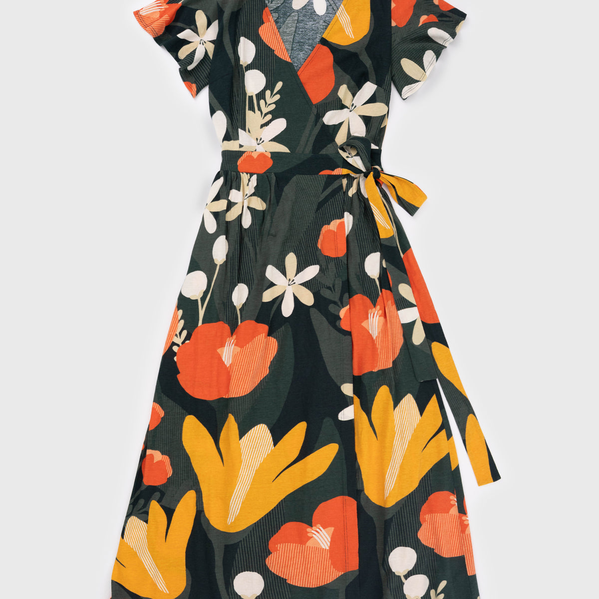 Women's Organic Cotton Wrap Dress