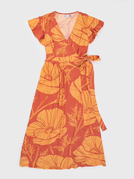 Women's Organic Cotton Wrap Dress