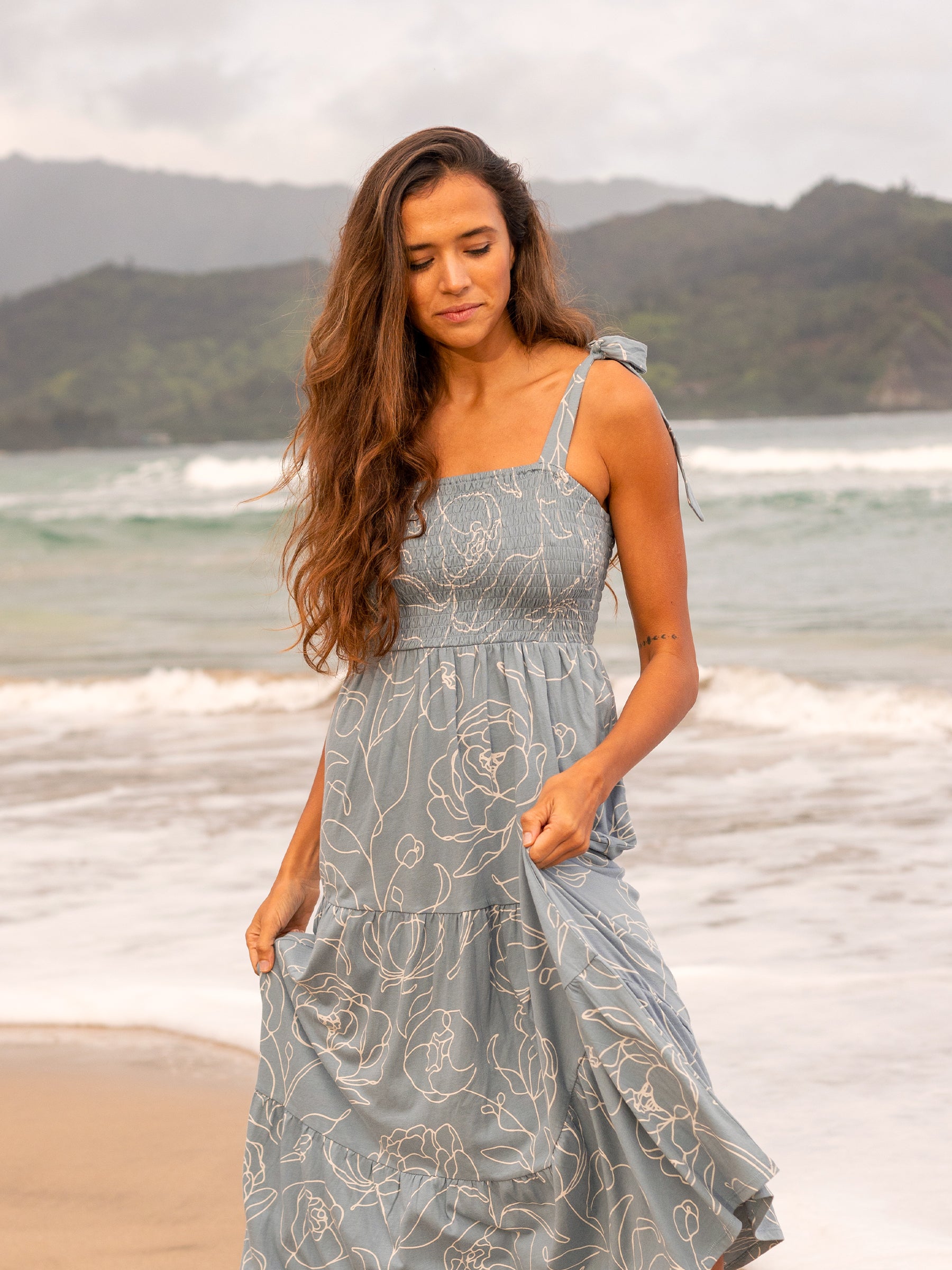 Women's Organic Cotton Smocked Dress