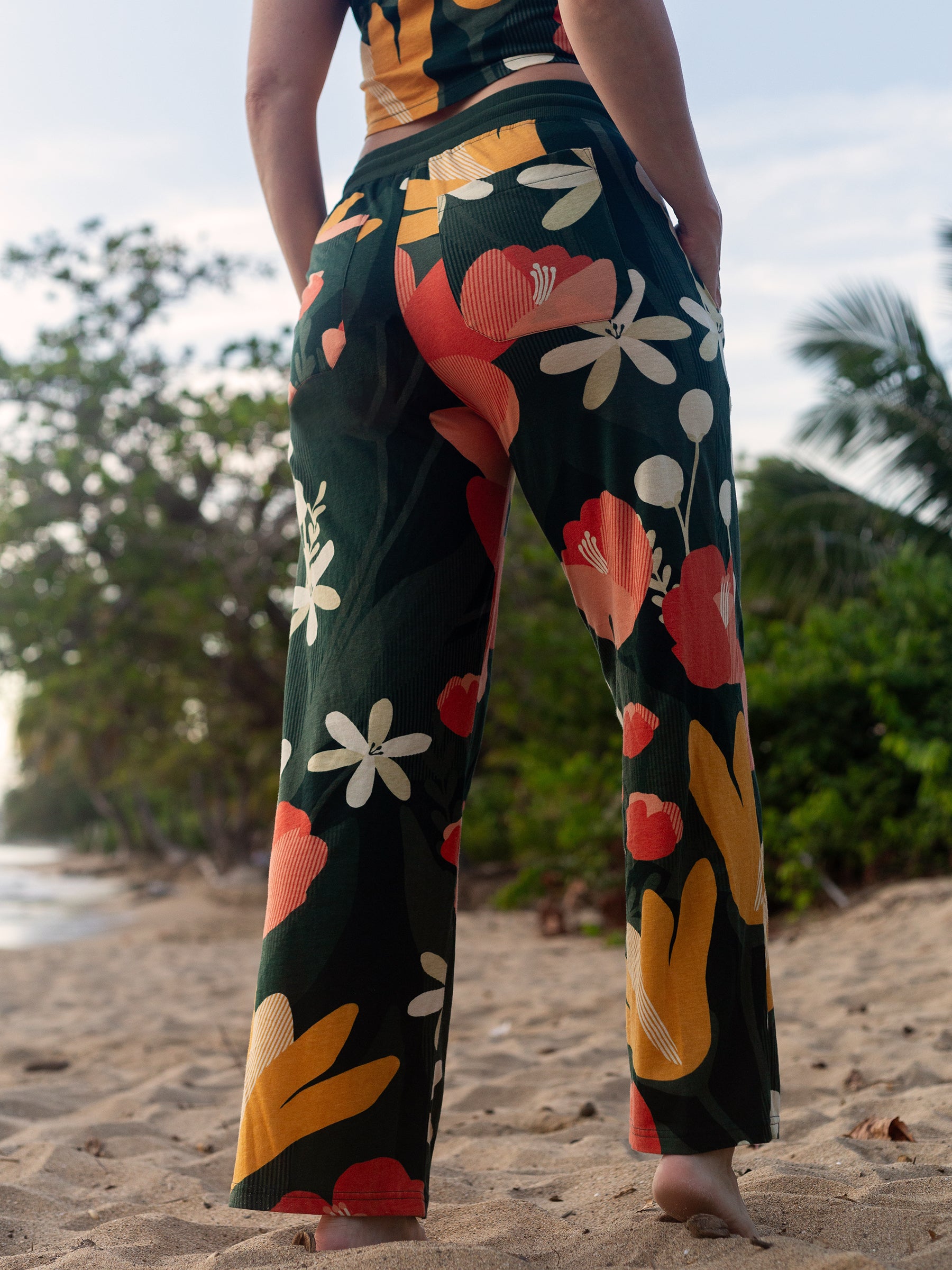 Getaway Pants | Paradise-Organic Pants-Happy Earth