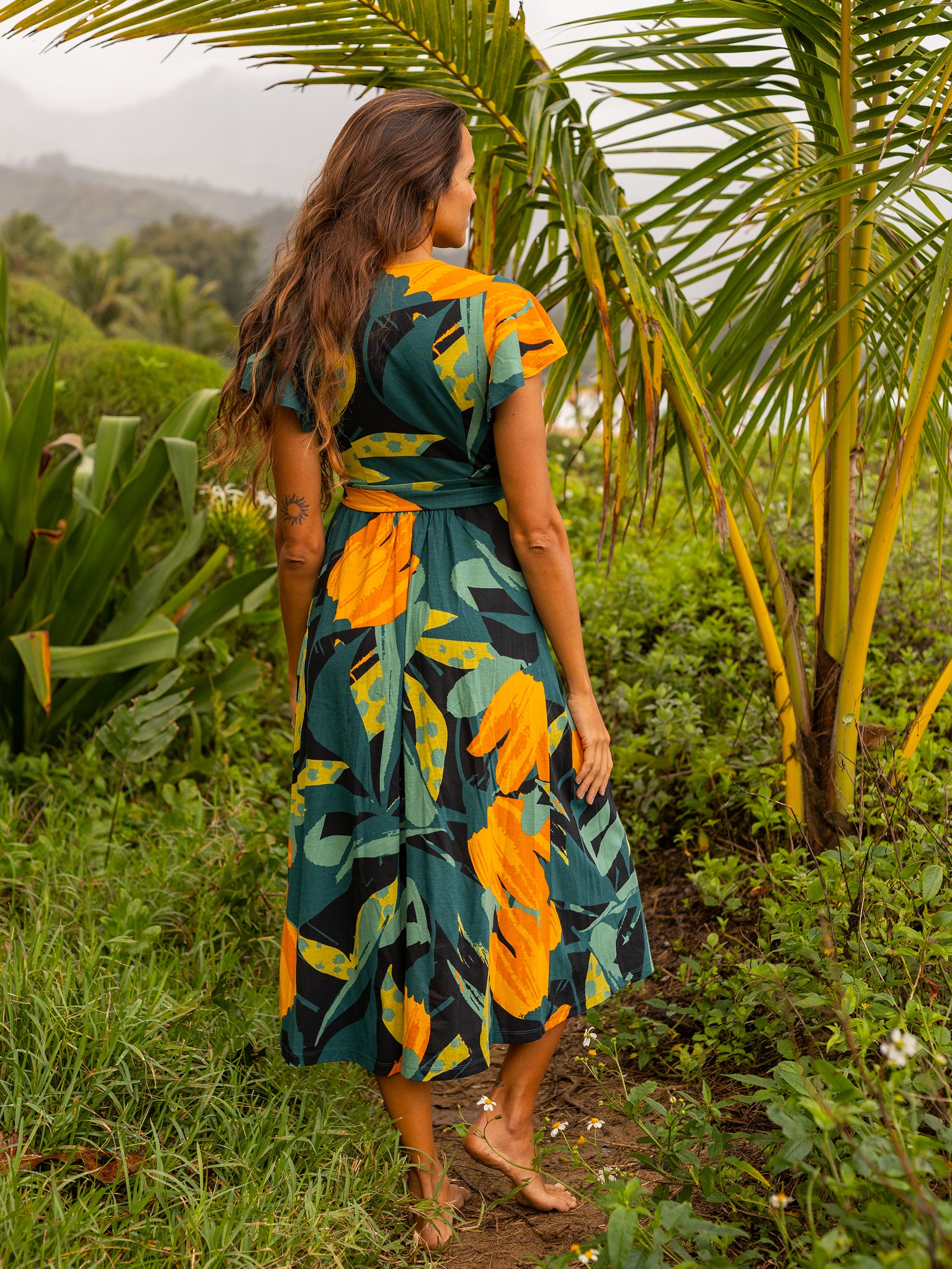 Women's Organic Cotton Wrap Dress | Hanalei XXS/XS Women's Organic Cotton Wrap Dress | Hanalei XXS/XS