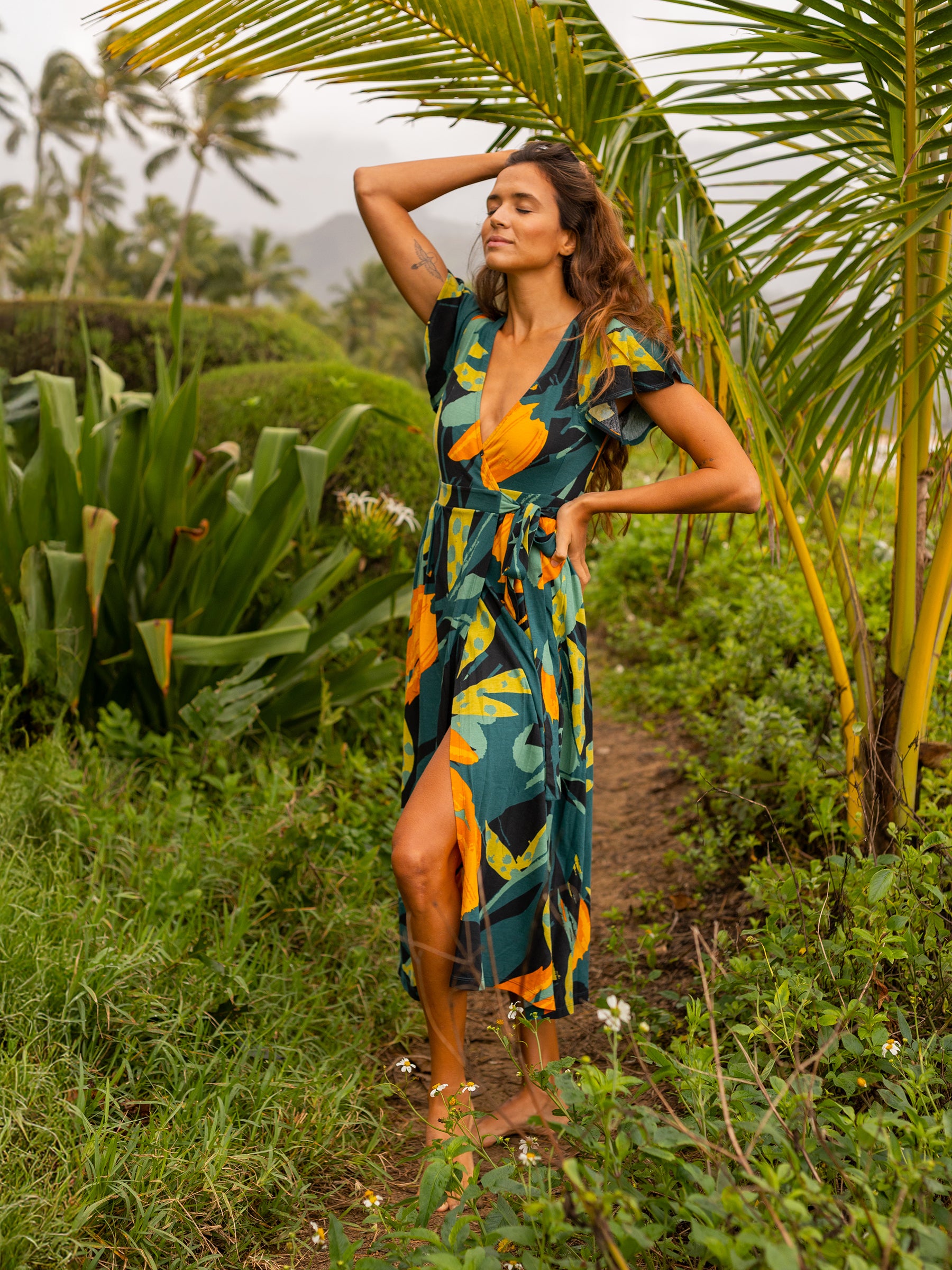 Women's Organic Cotton Wrap Dress | Hanalei