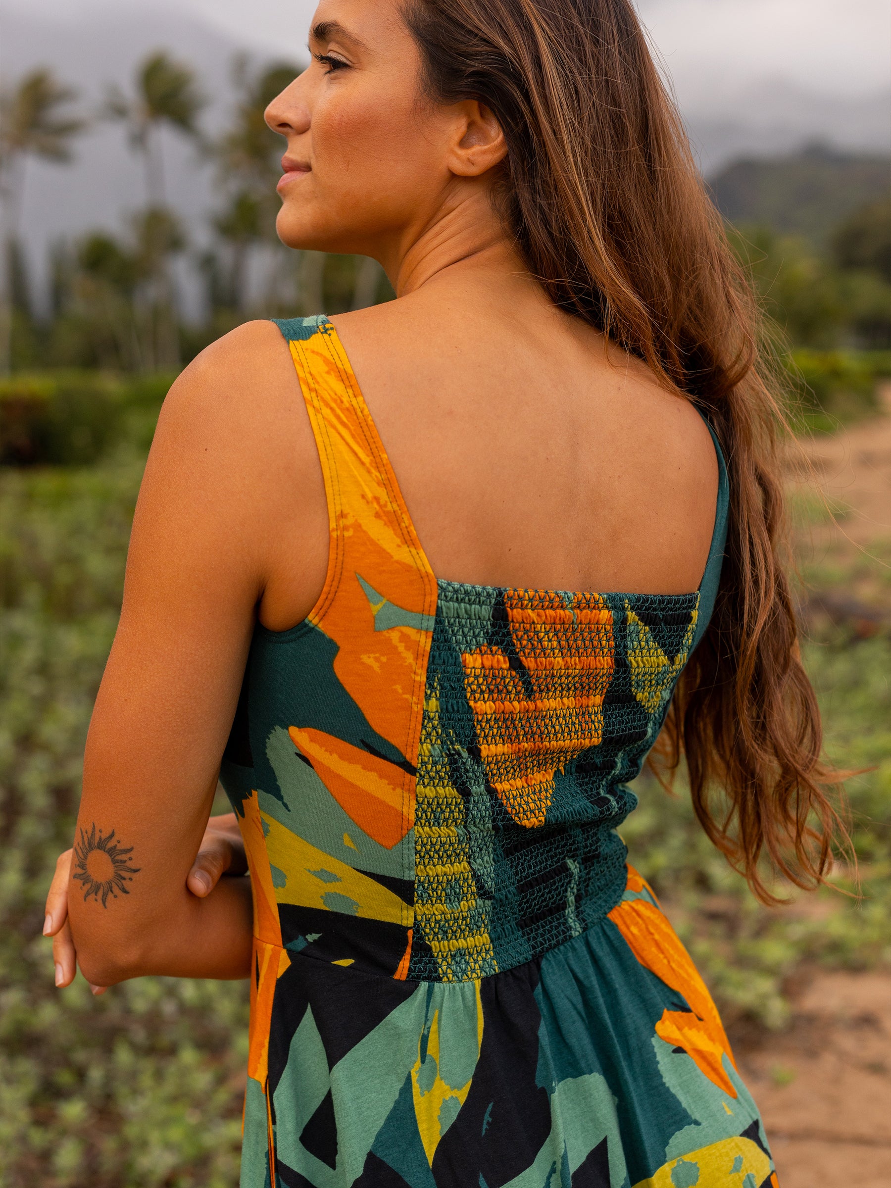Women's Organic Cotton Midi Dress | Hanalei Women's Organic Cotton Midi Dress | Hanalei