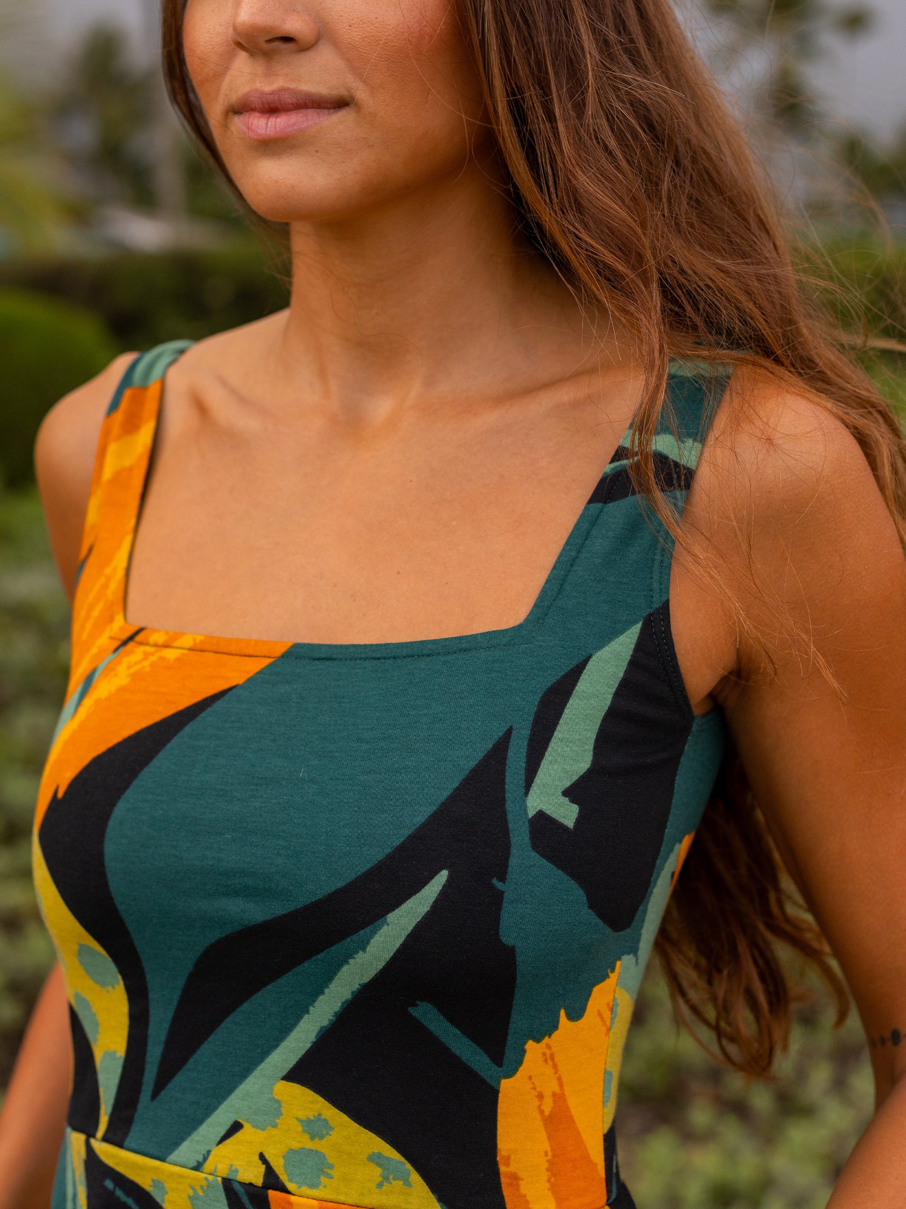 Women's Organic Cotton Midi Dress