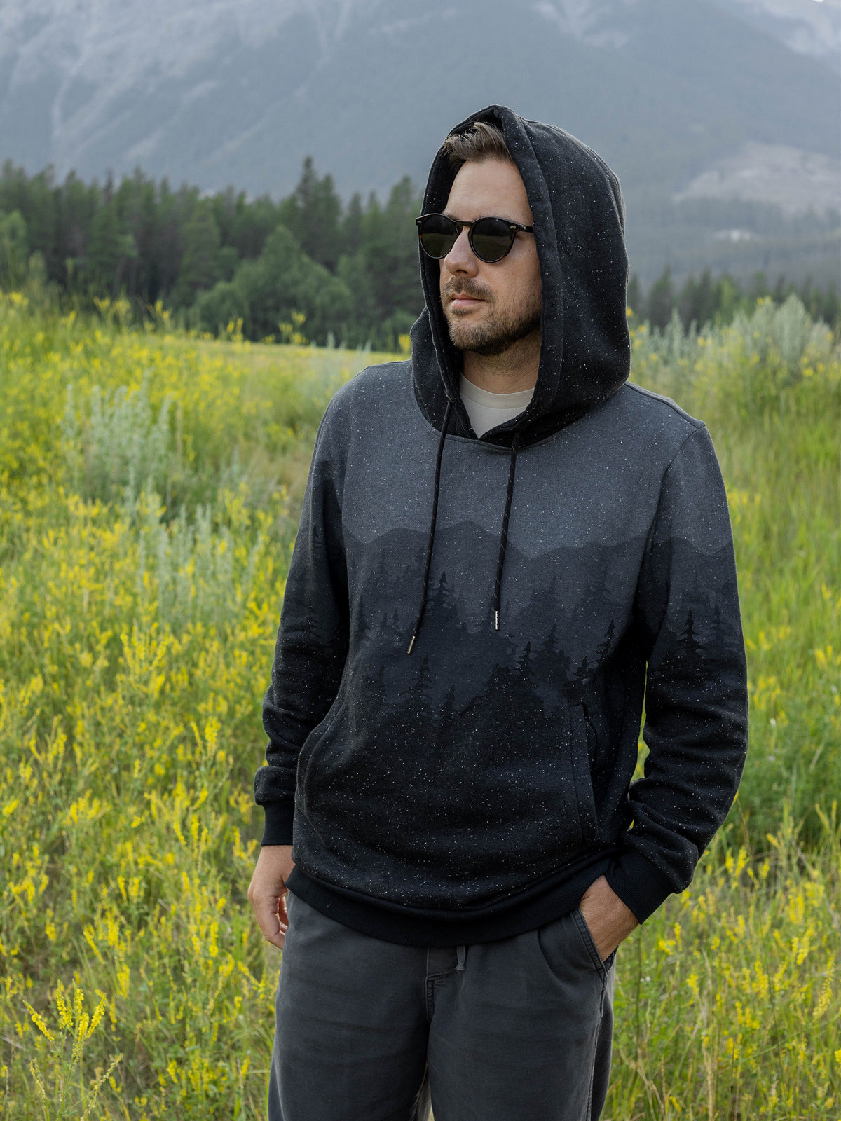 Dark Frost Hoodie, PFAS-free organic cotton hoodie