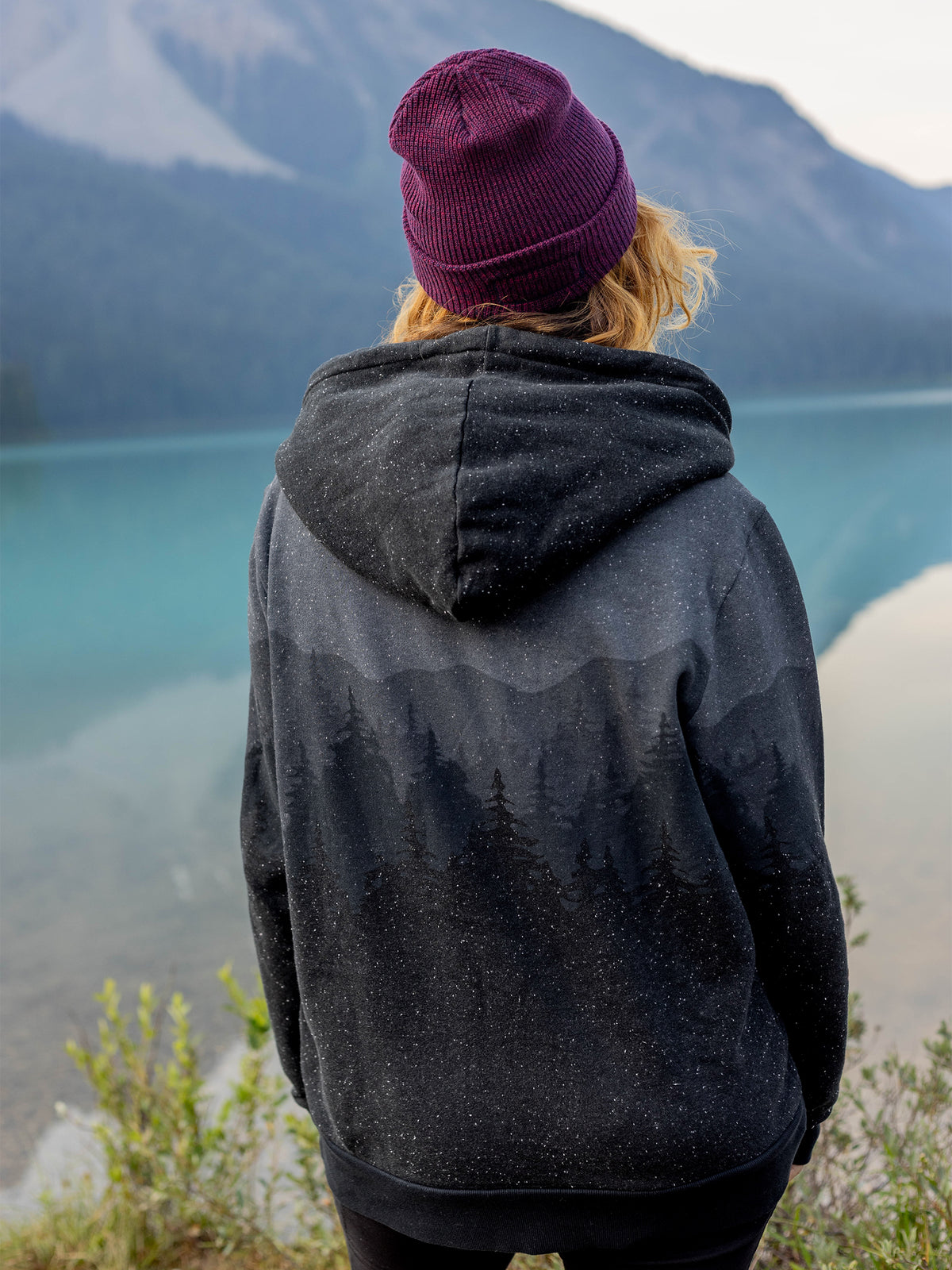 Dark Frost Hoodie, PFAS-free organic cotton hoodie
