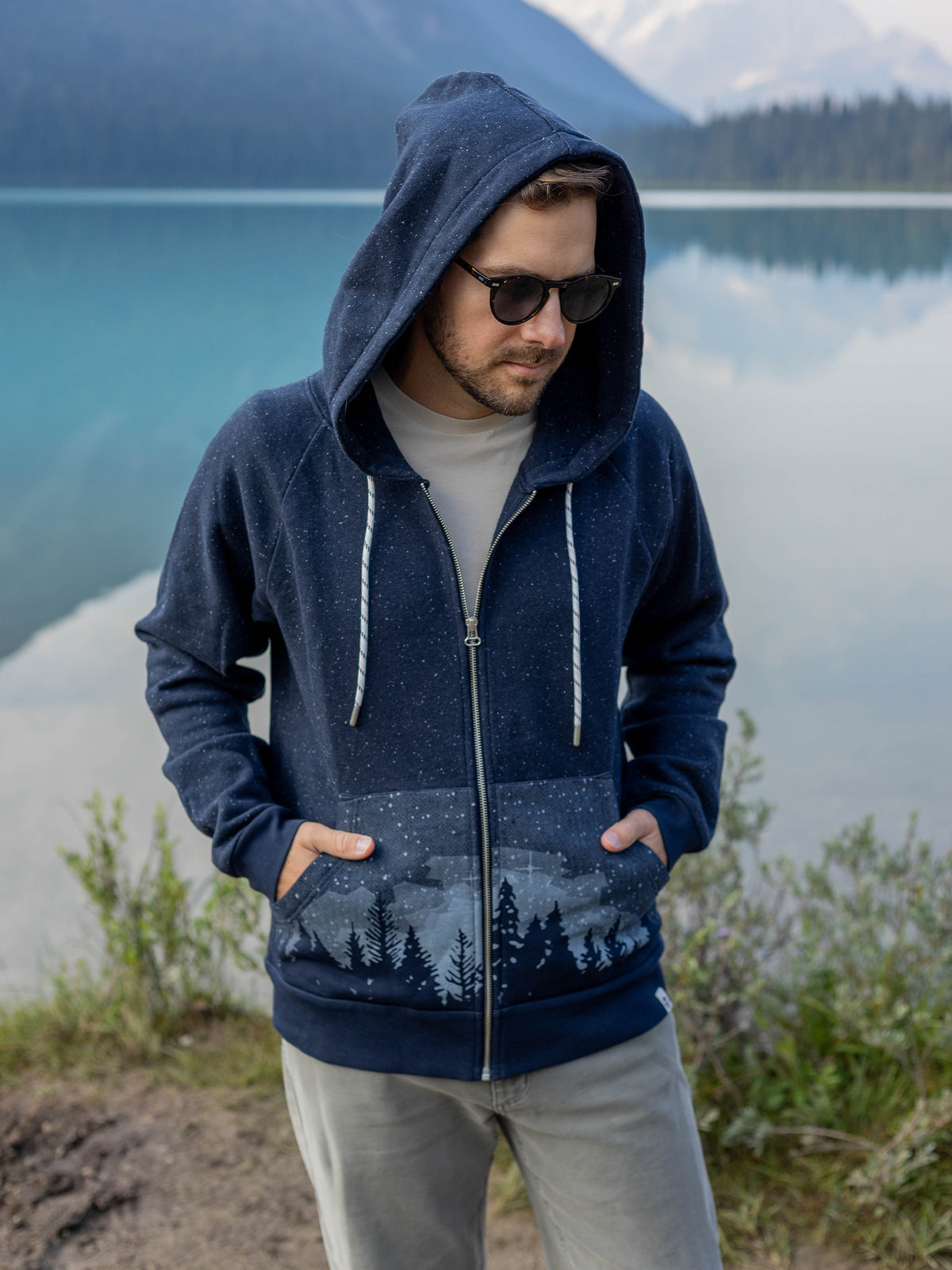 Starlit Night Zip Hoodie