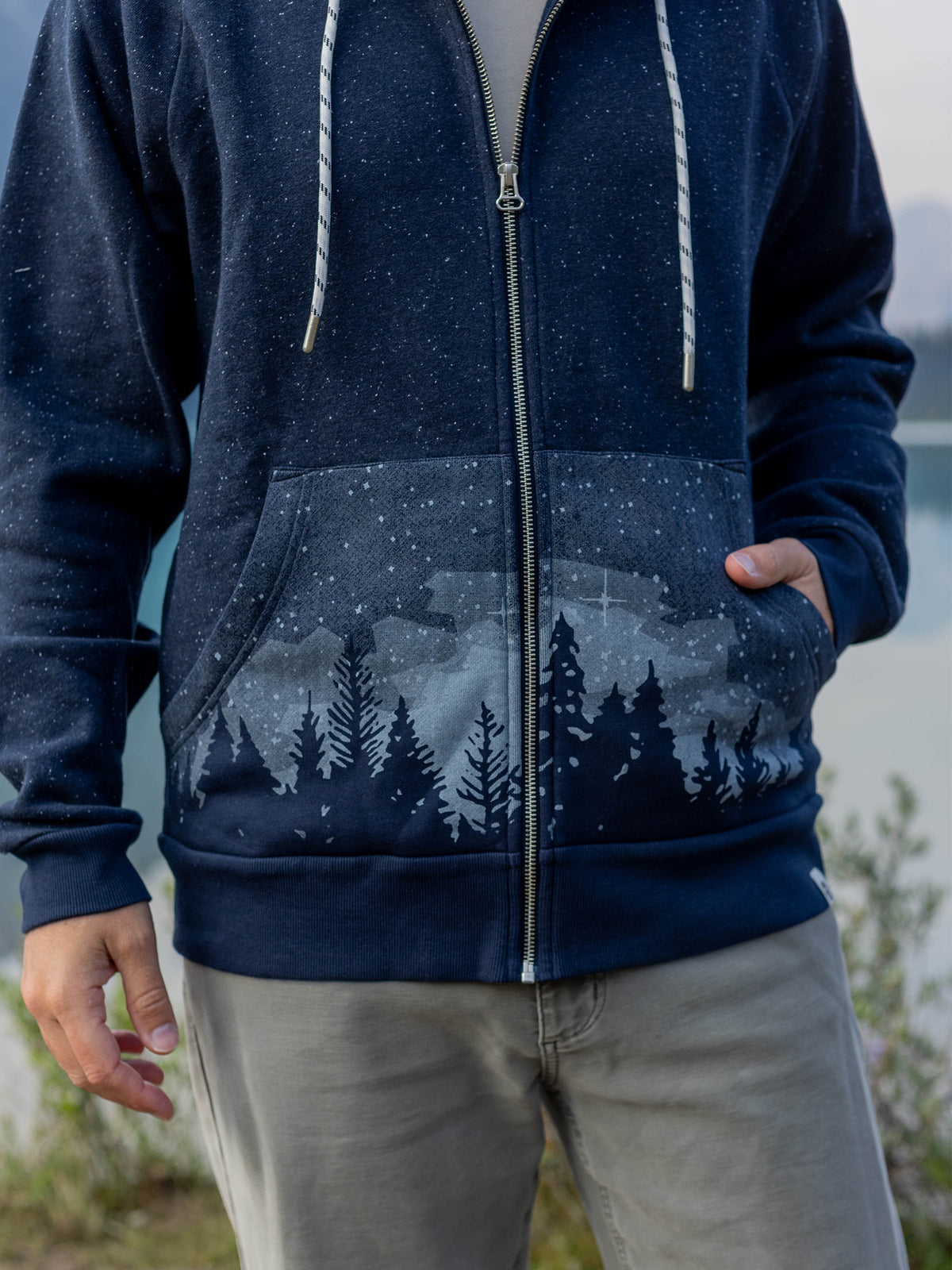 Starlit Night Zip Hoodie