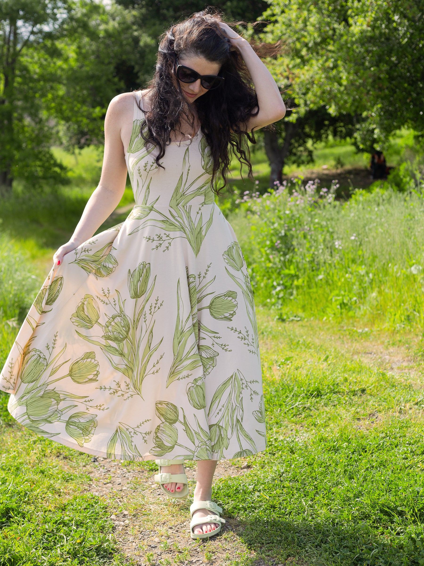 Lily Midi Dress | Les Fleurs