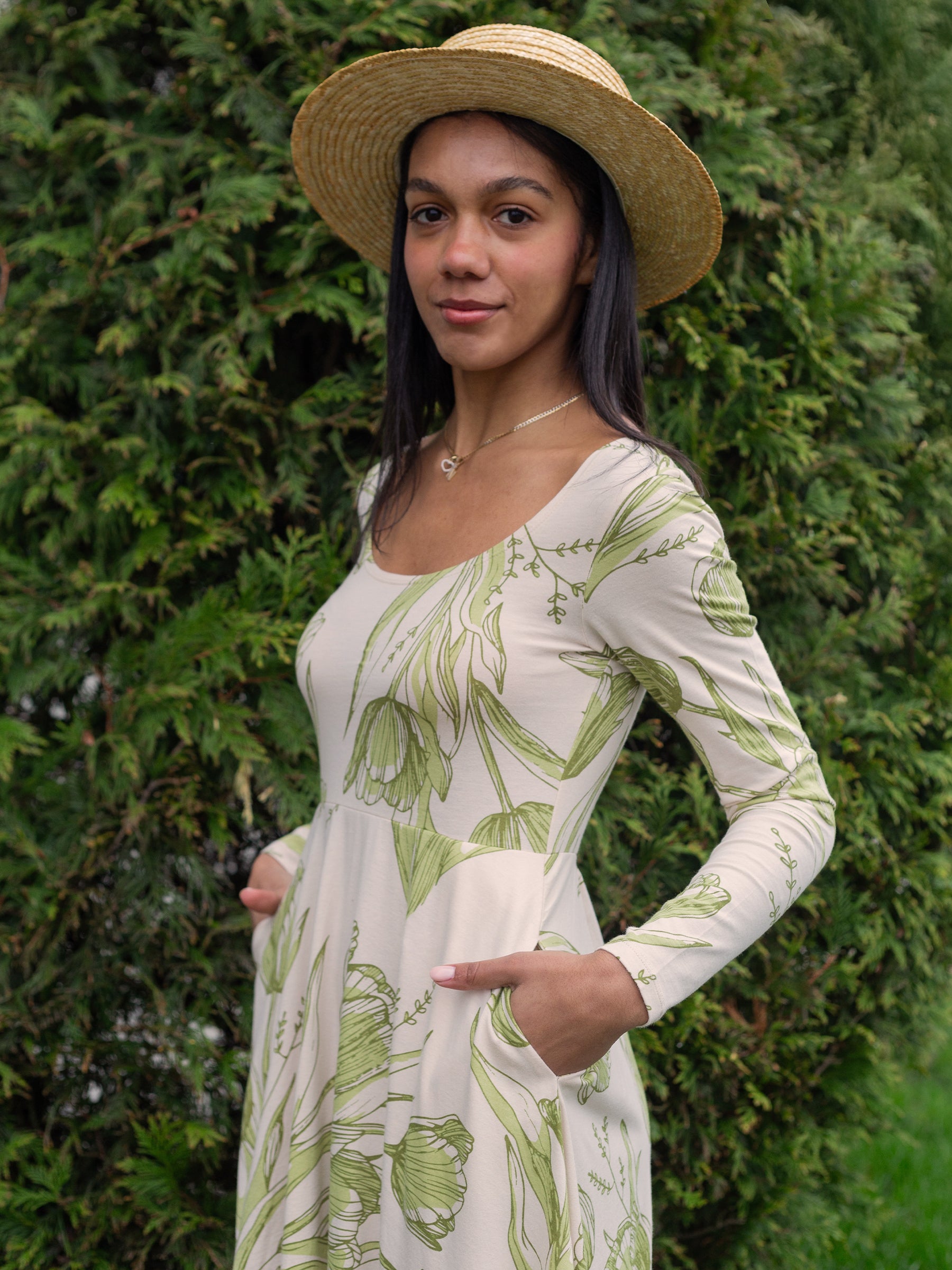 Luna Midi Dress | Les Fleurs