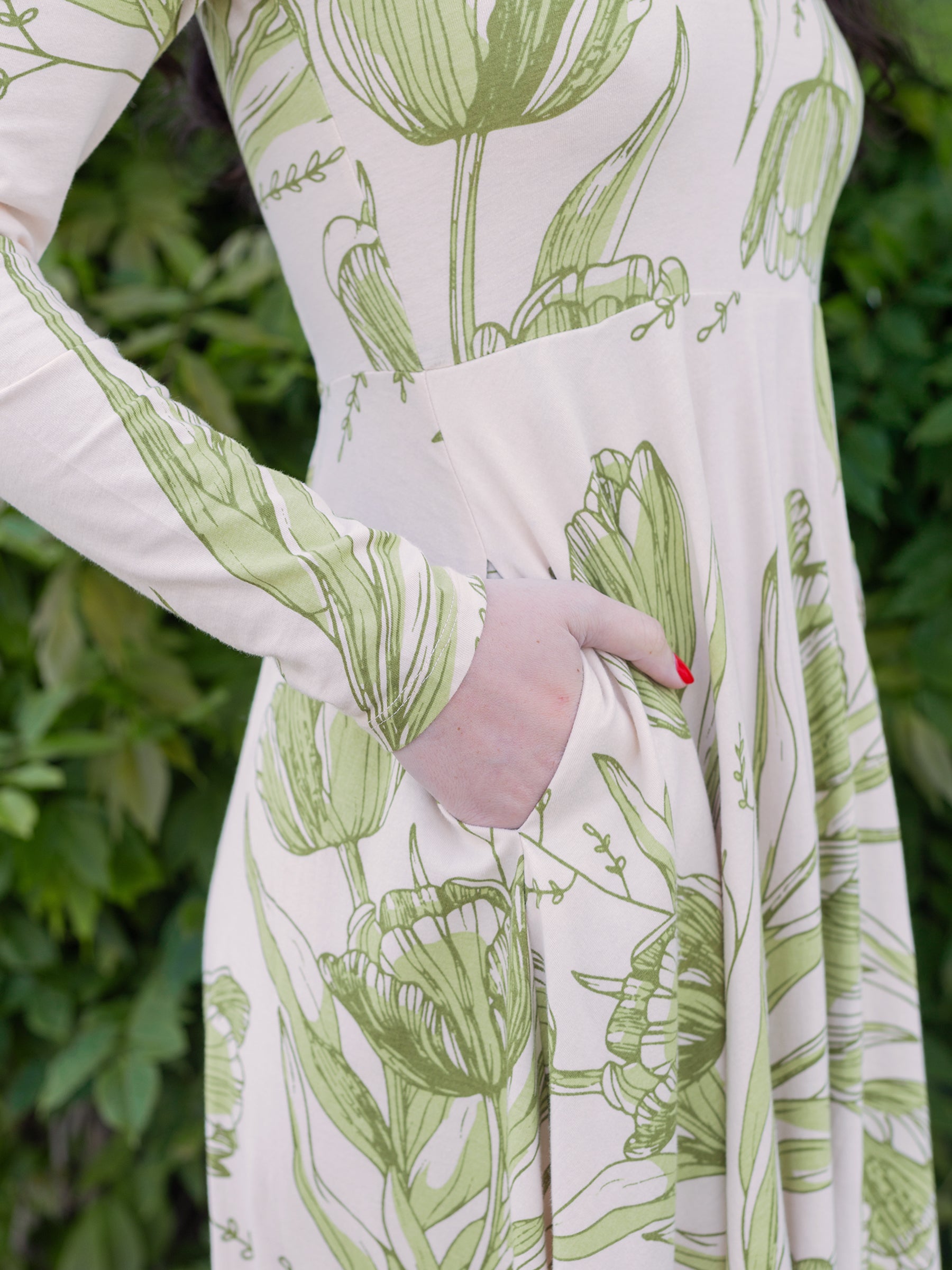 Luna Midi Dress | Les Fleurs