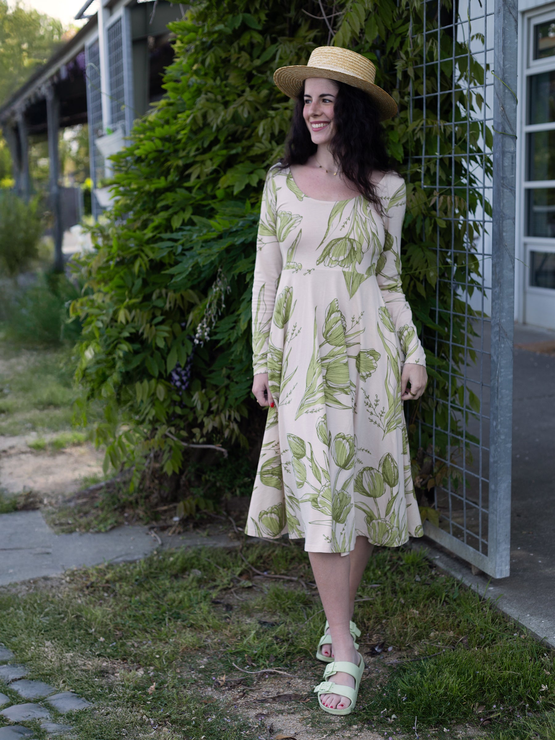 Luna Midi Dress | Les Fleurs