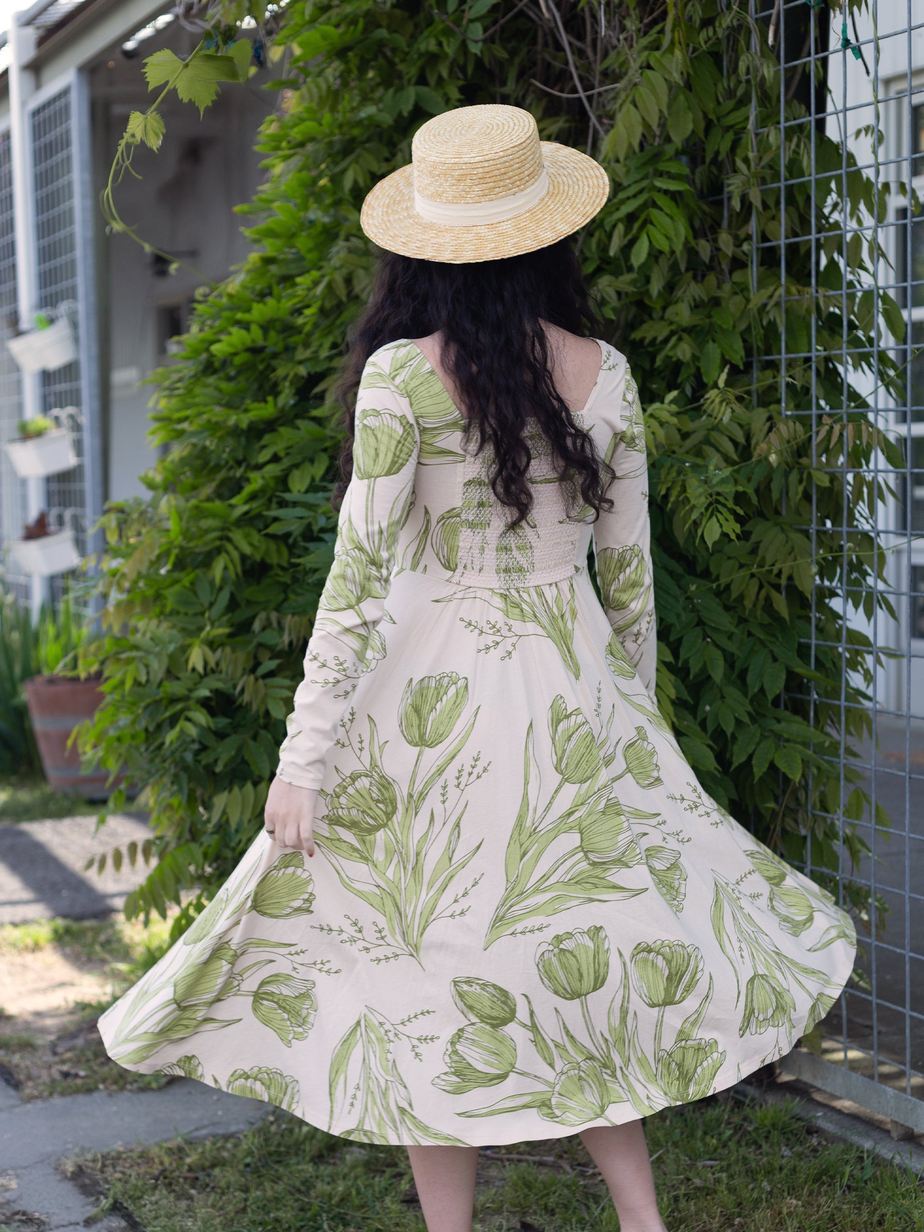 Luna Midi Dress | Les Fleurs