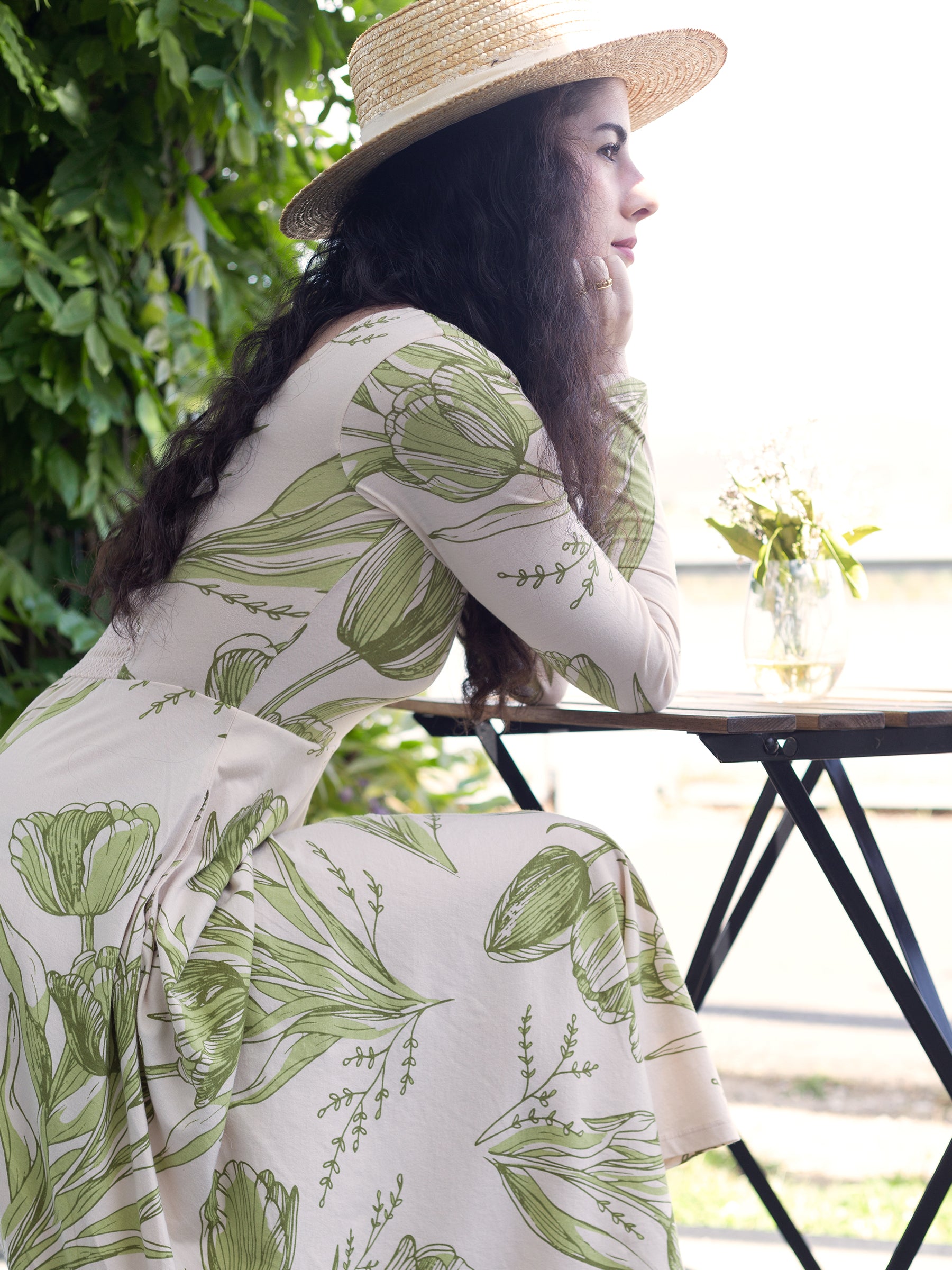 Luna Midi Dress | Les Fleurs