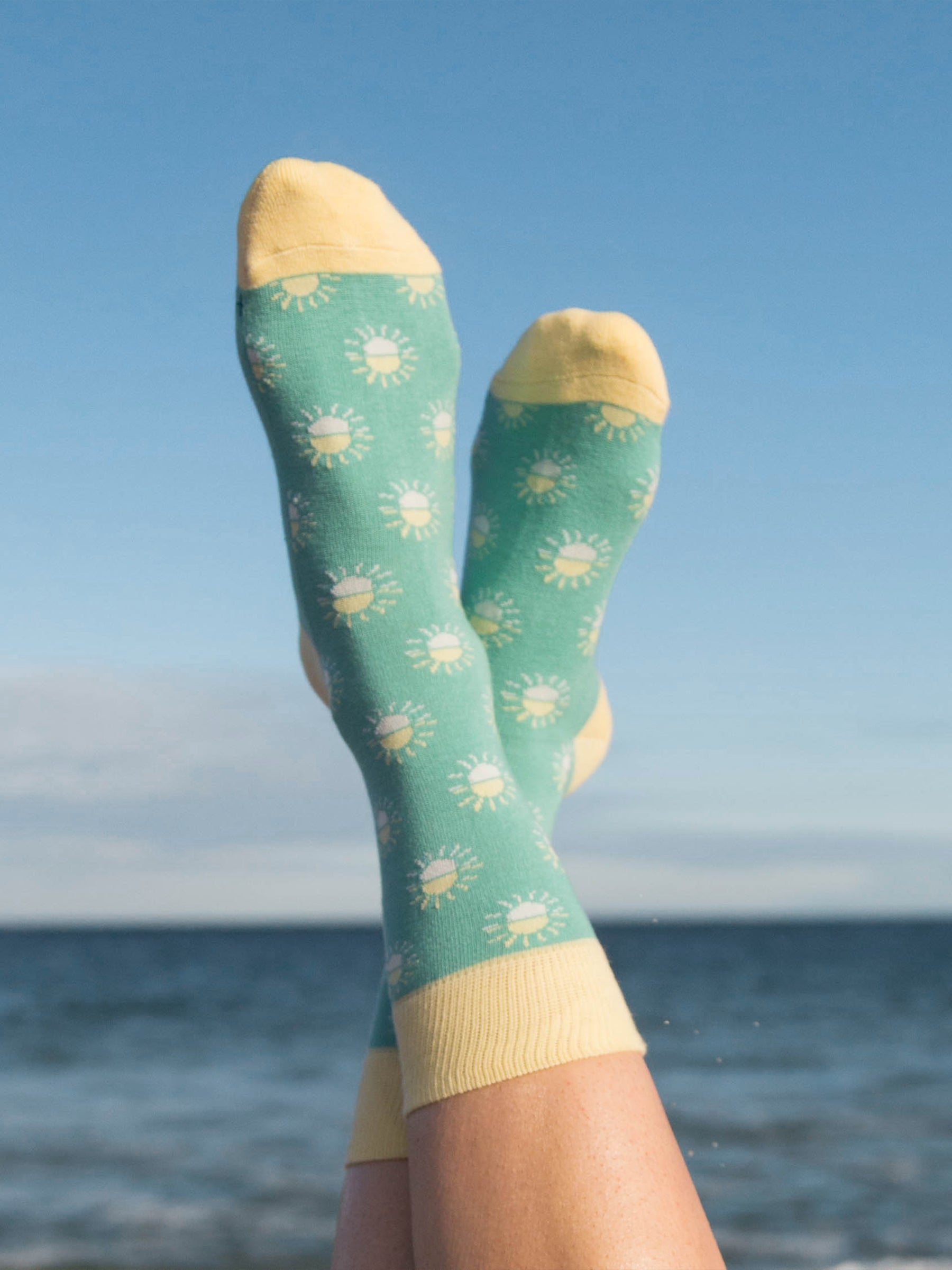 Make Waves Socks - Set of 3-Organic Socks-Happy Earth