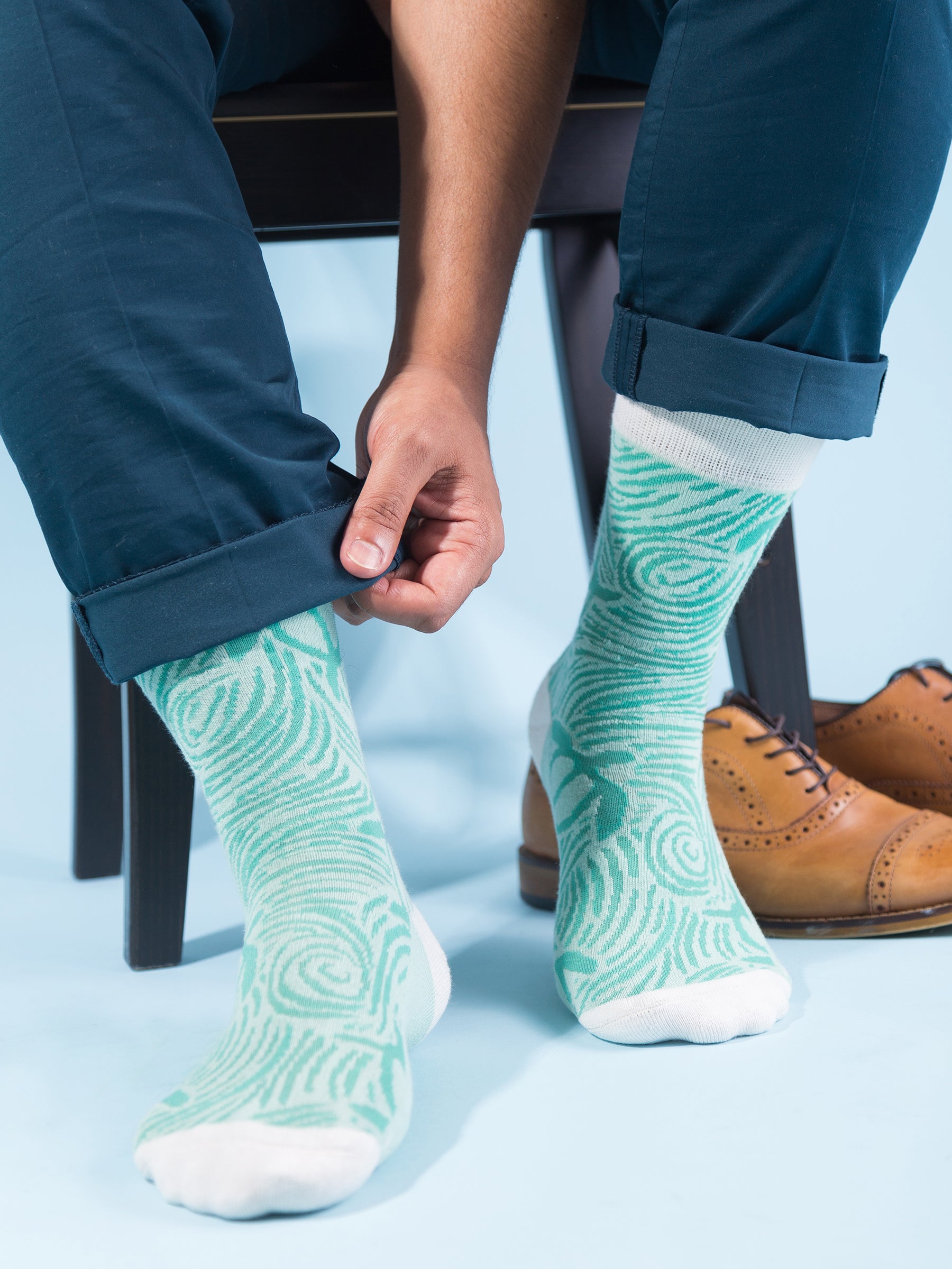 Make Waves Socks - Set of 3-Organic Socks-Happy Earth