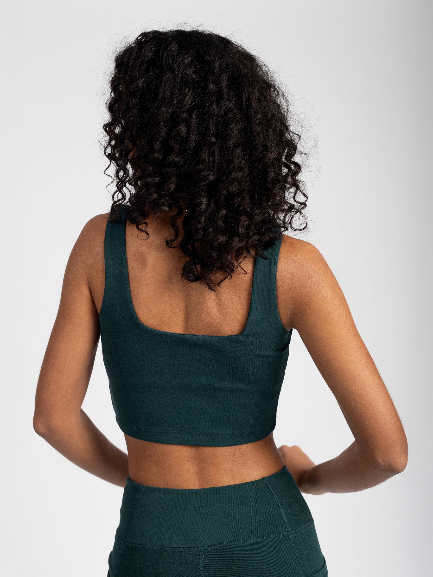 PlantTec™ Organic Built-in Bra Tank | Monstera